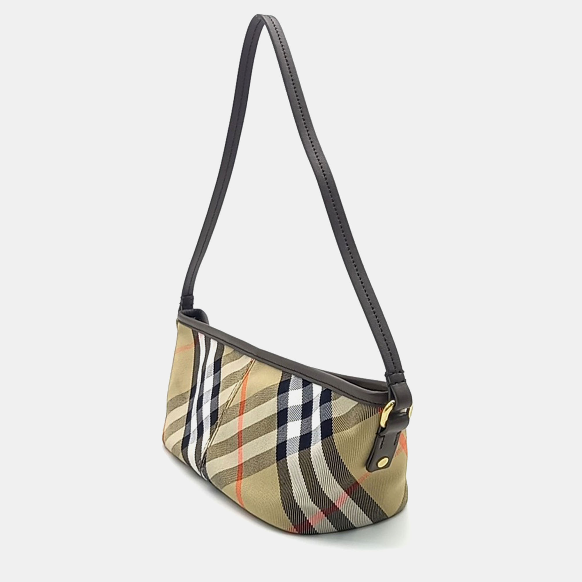 Burberry Simple Baguette Shoulder Bag