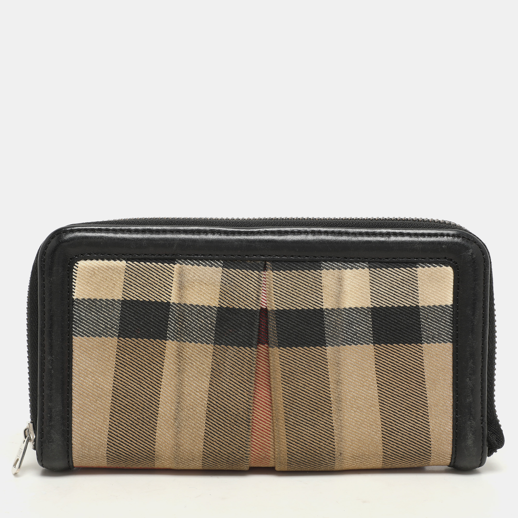 Burberry Beige/Black House Check Canvas and Leather Continental Wallet
Burberry Beige/Black House Check Canvas and Leather Continental Wallet