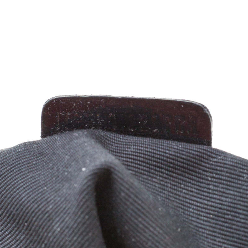 Burberry Black/Beige Nova Check PVC And Patent Leather Cartridge Pleat Tote