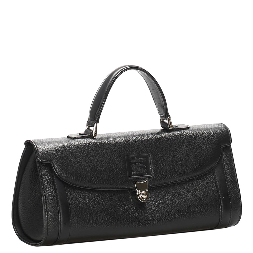 Burberry Black Leather Satchel Bag
Burberry Black Leather Satchel Bag