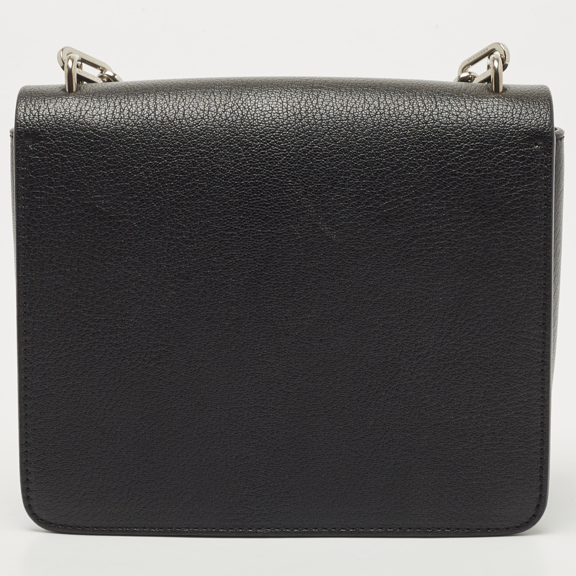 Burberry Black Leather Small D Ring Shoulder Bag