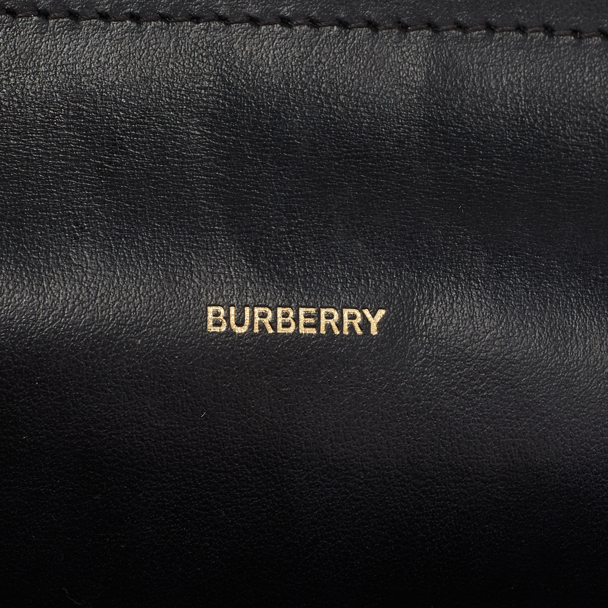 Burberry Black/Beige 1983 Knight Check Canvas And Leather Crossbody Bag