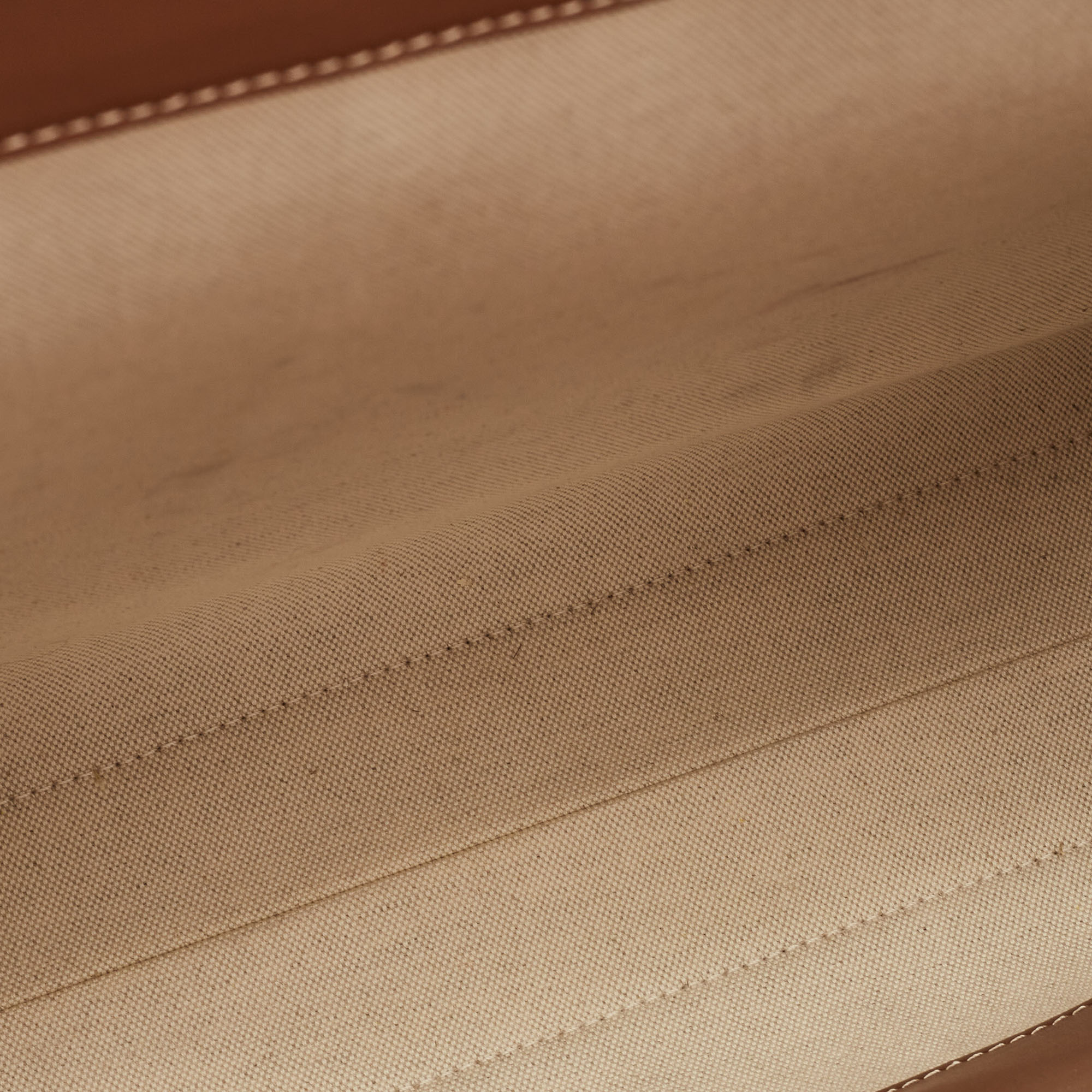 Burberry Tan/Beige Canvas And Leather Medium Pocket Bag