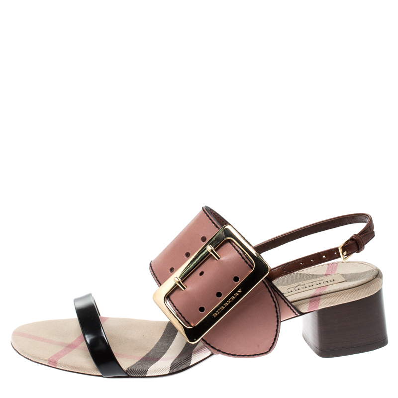 Burberry Tricolor Leather Sawley Trench Buckle Slingback Sandals Size, Multicolor
Burberry Tricolor Leather Sawley Trench Buckle Slingback Sandals Size, Multicolor