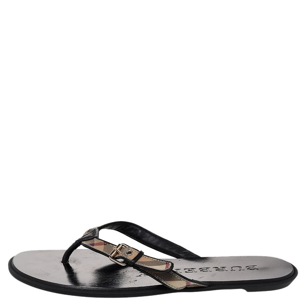 Burberry Multicolor Nova Check Coated Canvas And Leather Thong Flats Size
Burberry Multicolor Nova Check Coated Canvas And Leather Thong Flats Size