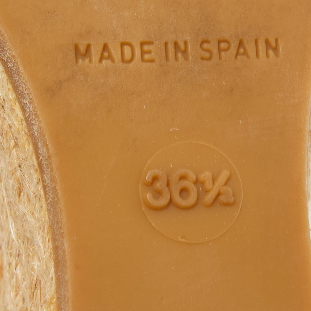 Burberry Cream Patent Peep Toe Wedge Espadrilles Sandals Size 36.5