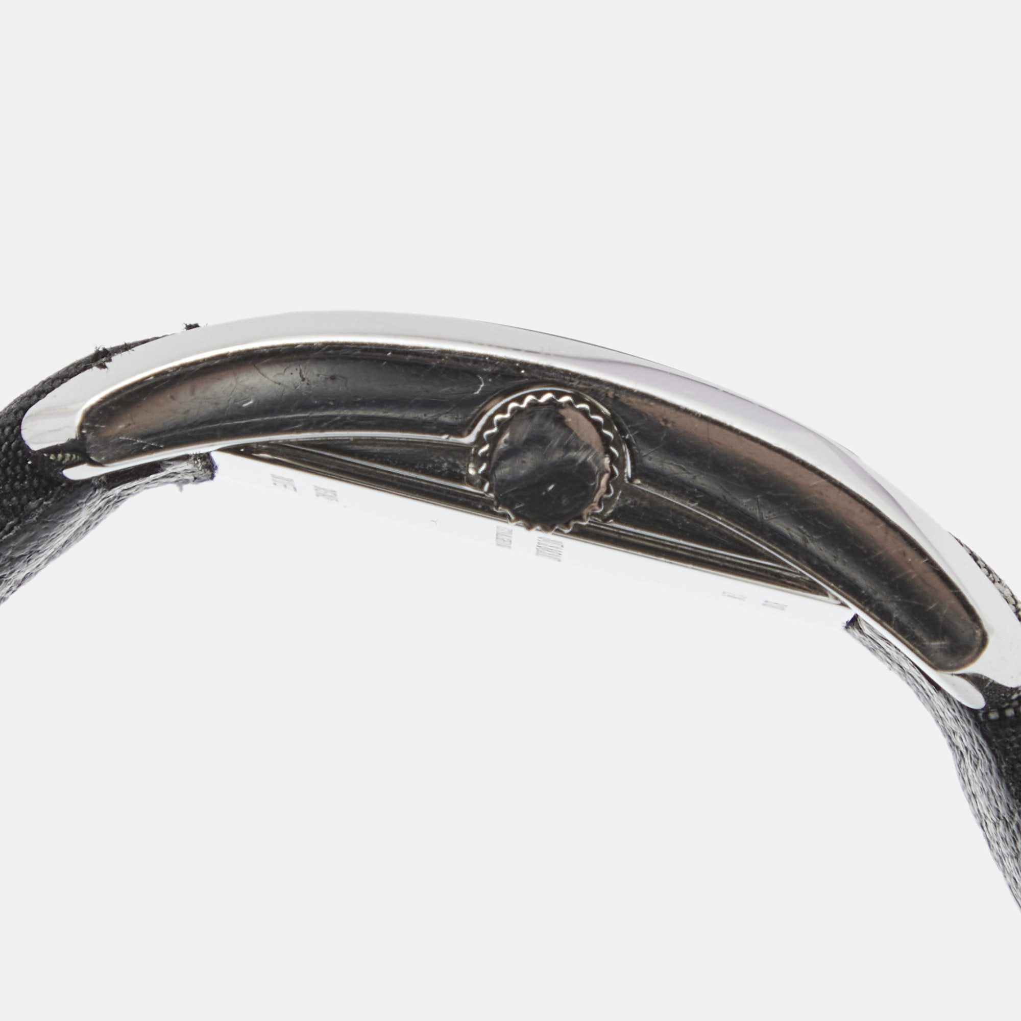 Burberry Black Stainless Steel Canvas Heritage Nova Check BU1080 Women's Wristwatch 20 Mm
