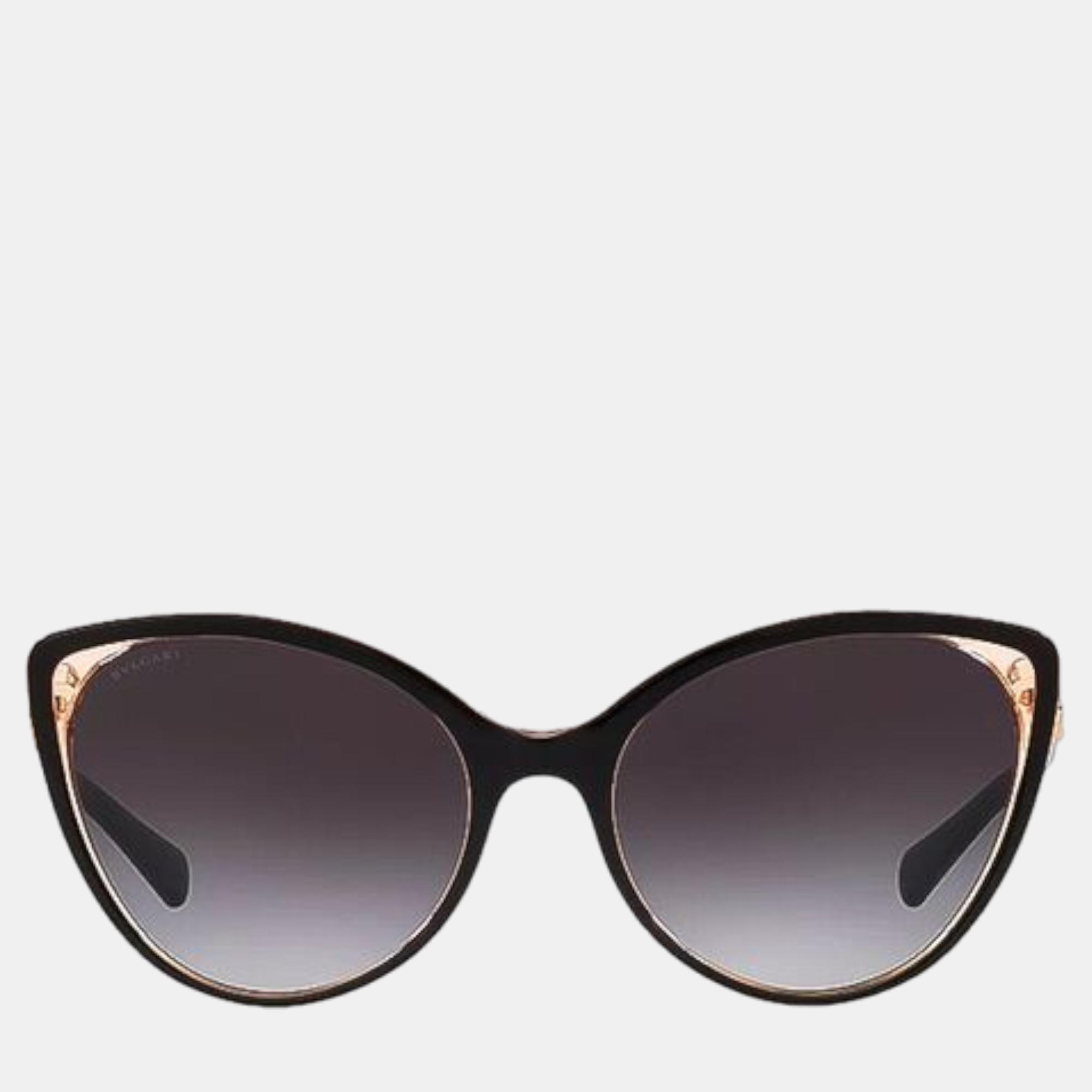 Bvlgari black full rim sunglasses