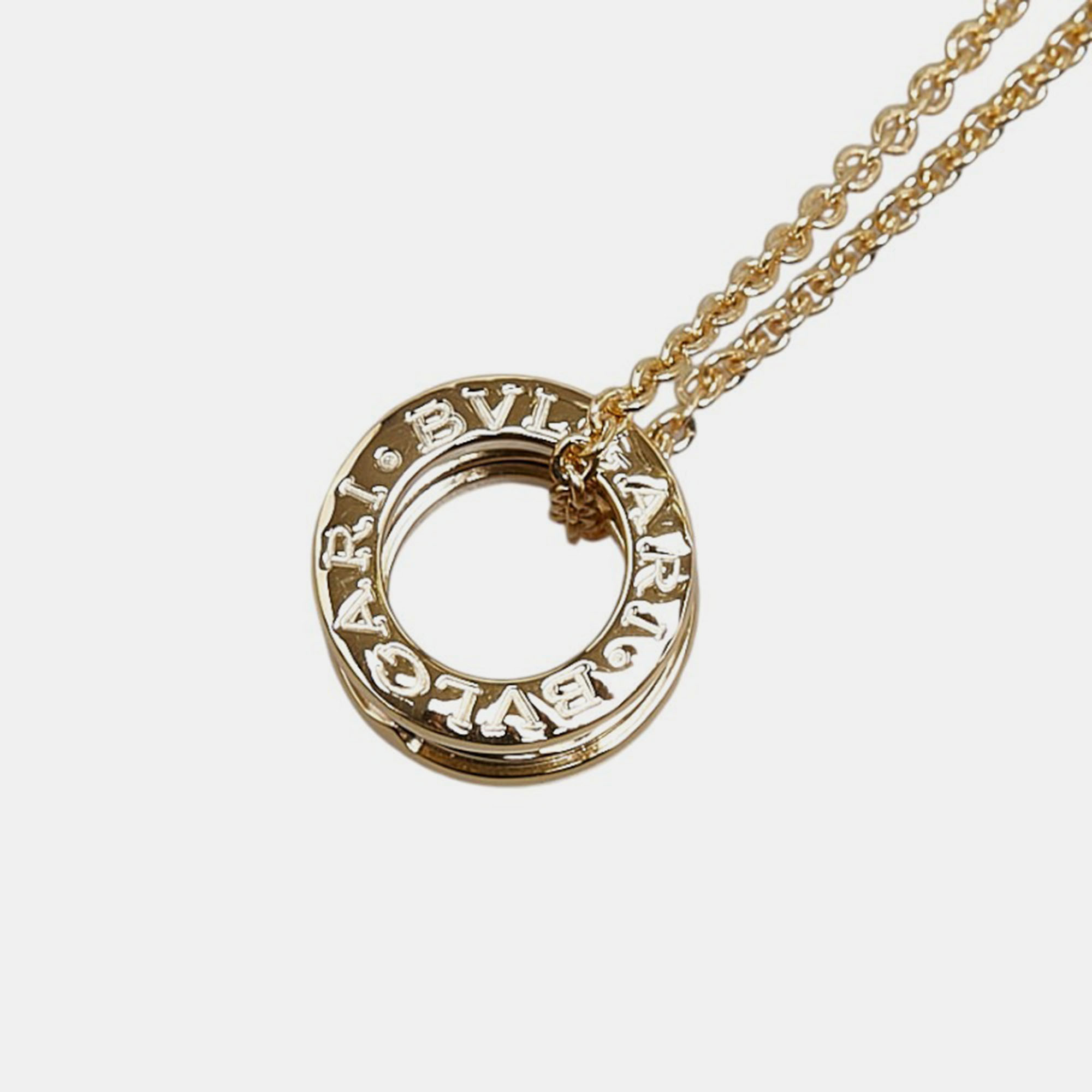 Bvlgari 18K Yellow Gold B.Zero1 Pendant Necklace