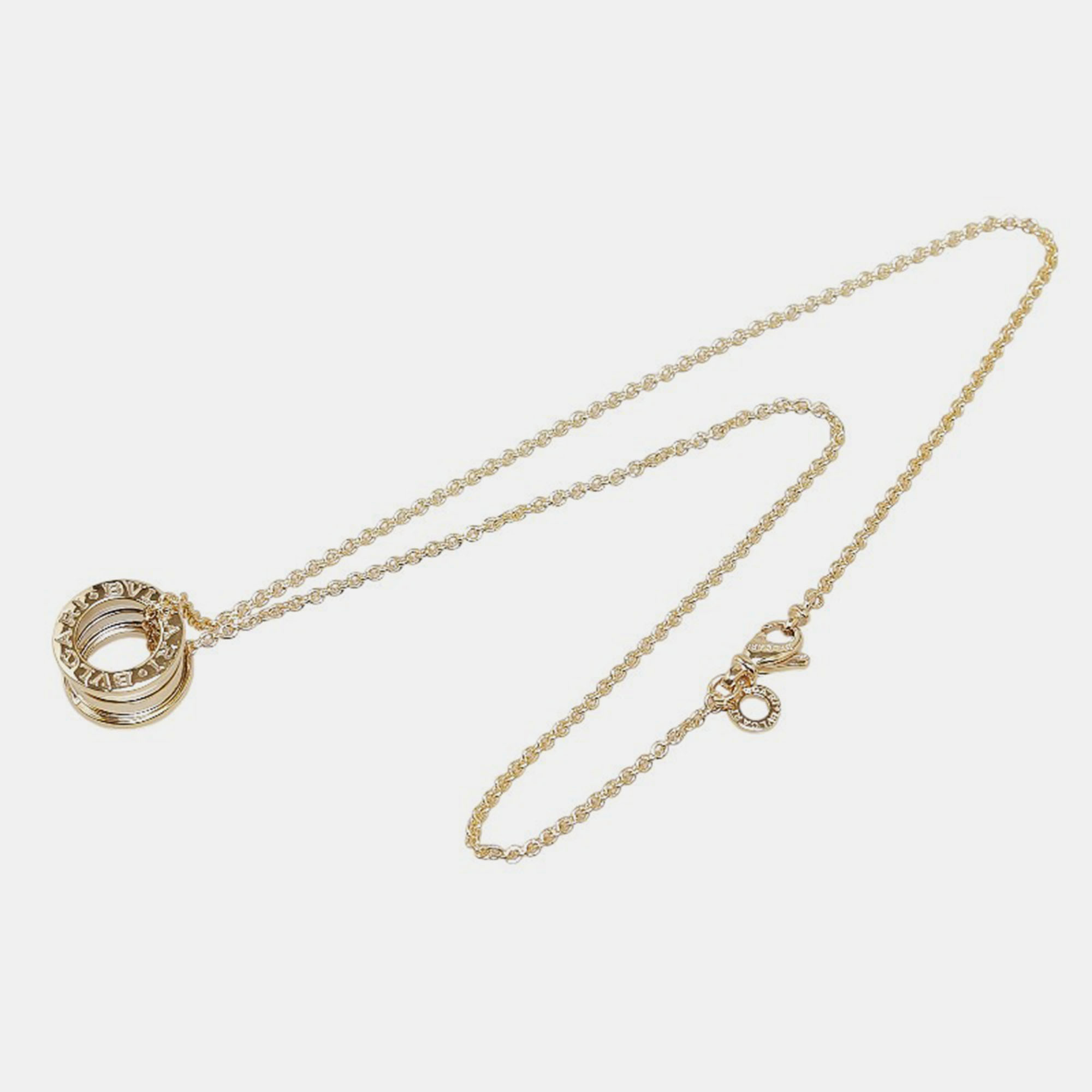 Bvlgari 18K Yellow Gold B.Zero1 Pendant Necklace