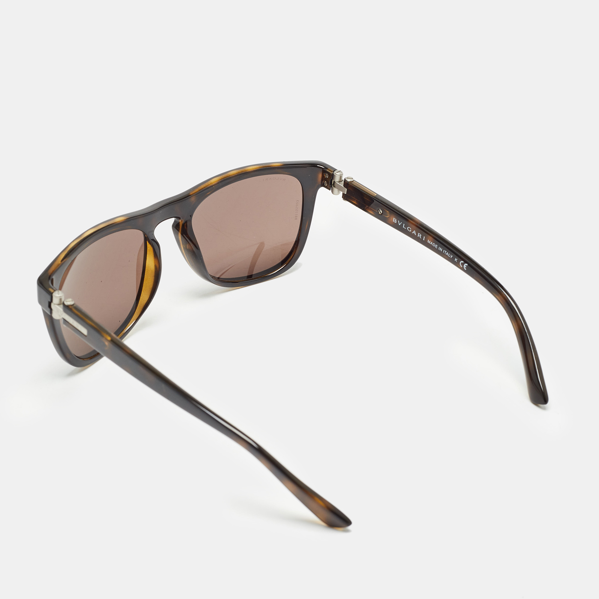 Bvlgari Dark Brown 7020 Square Sunglasses