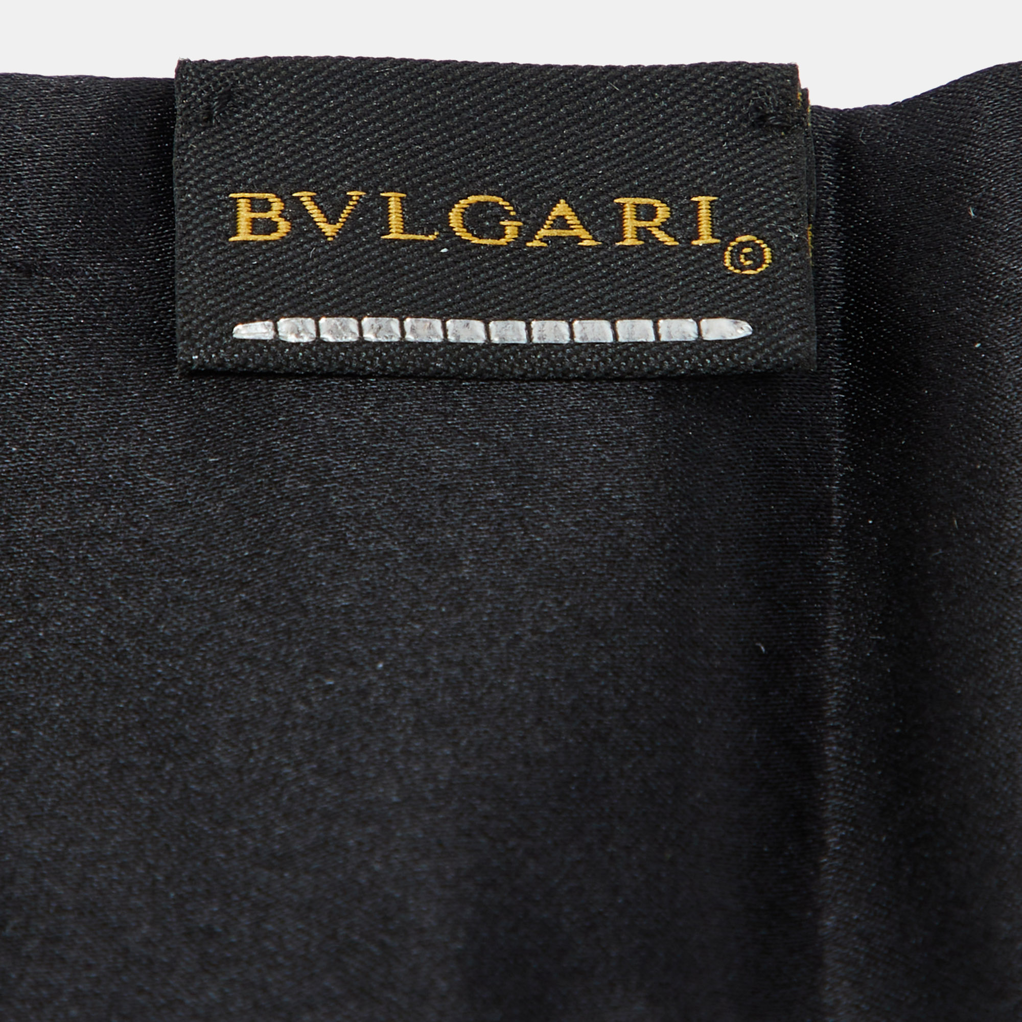 Bvlgari Black Serpenti Sequin Embellished Silk Bandeau