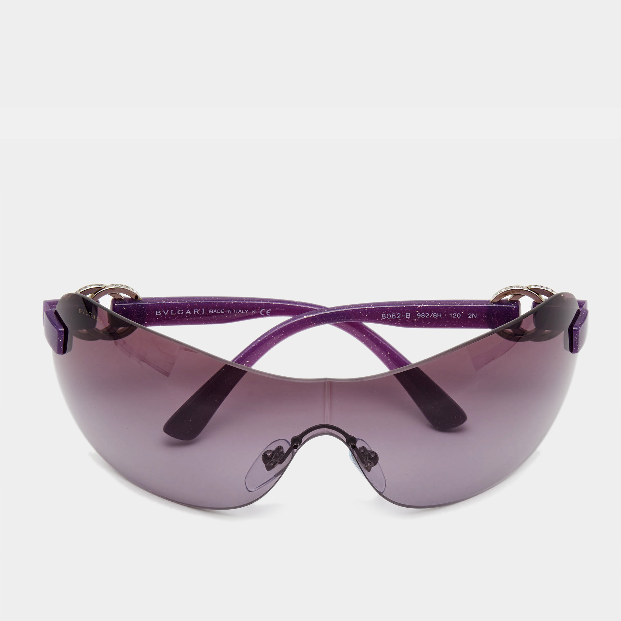 Bvlgari Purple Gradient 8082-B Shield Sunglasses