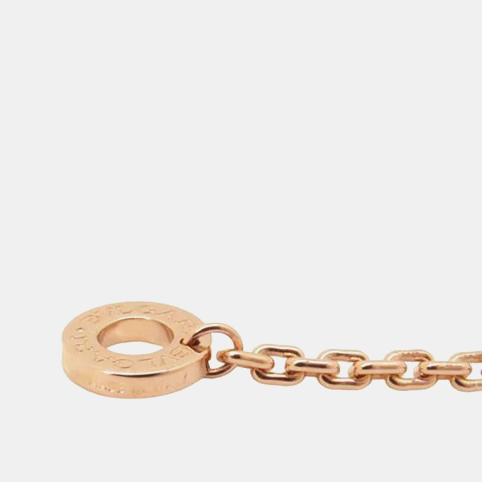 Bvlgari 18K Rose Gold And Diamond Serpenti Viper Pendant Necklace