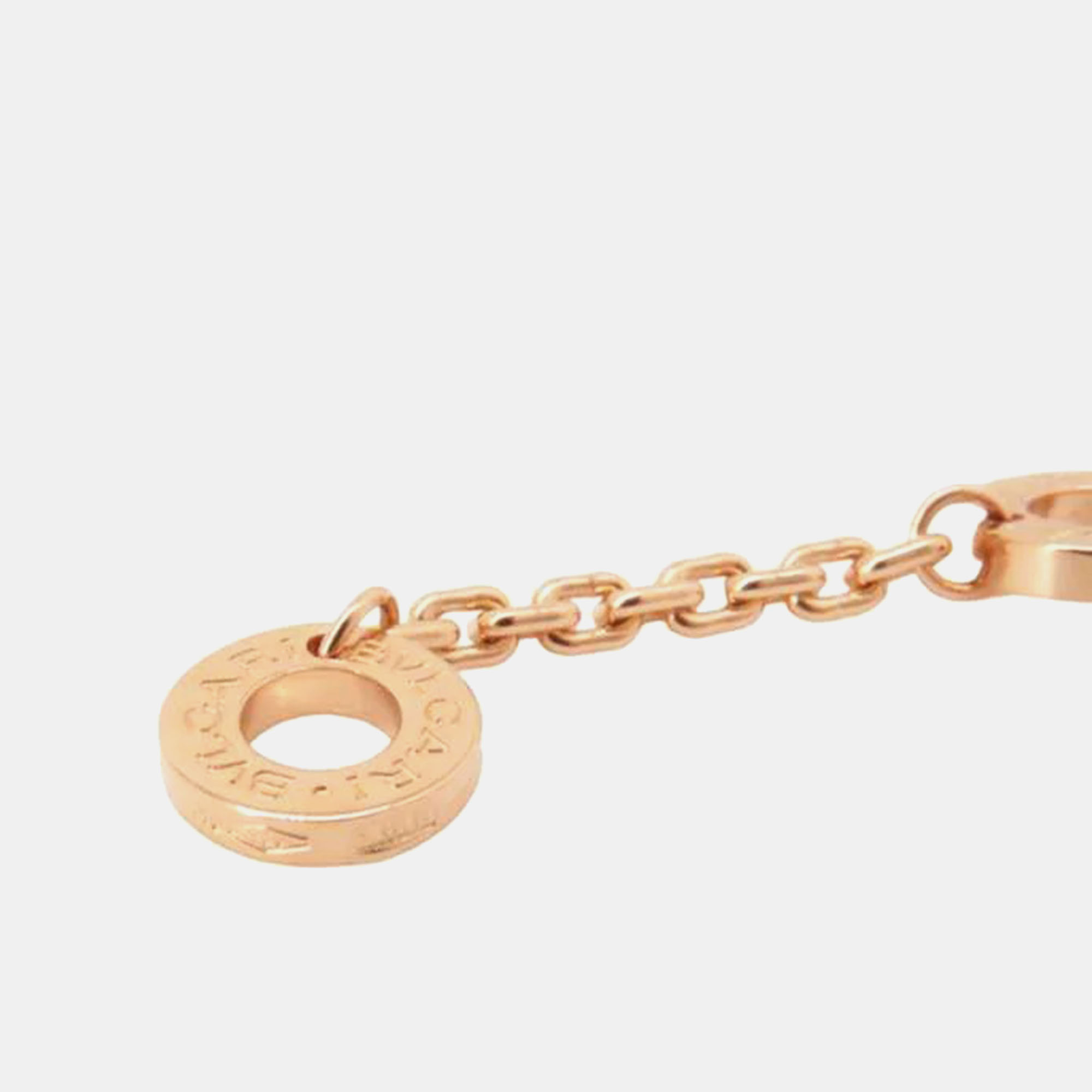 Bvlgari 18K Rose Gold And Diamond Serpenti Viper Pendant Necklace