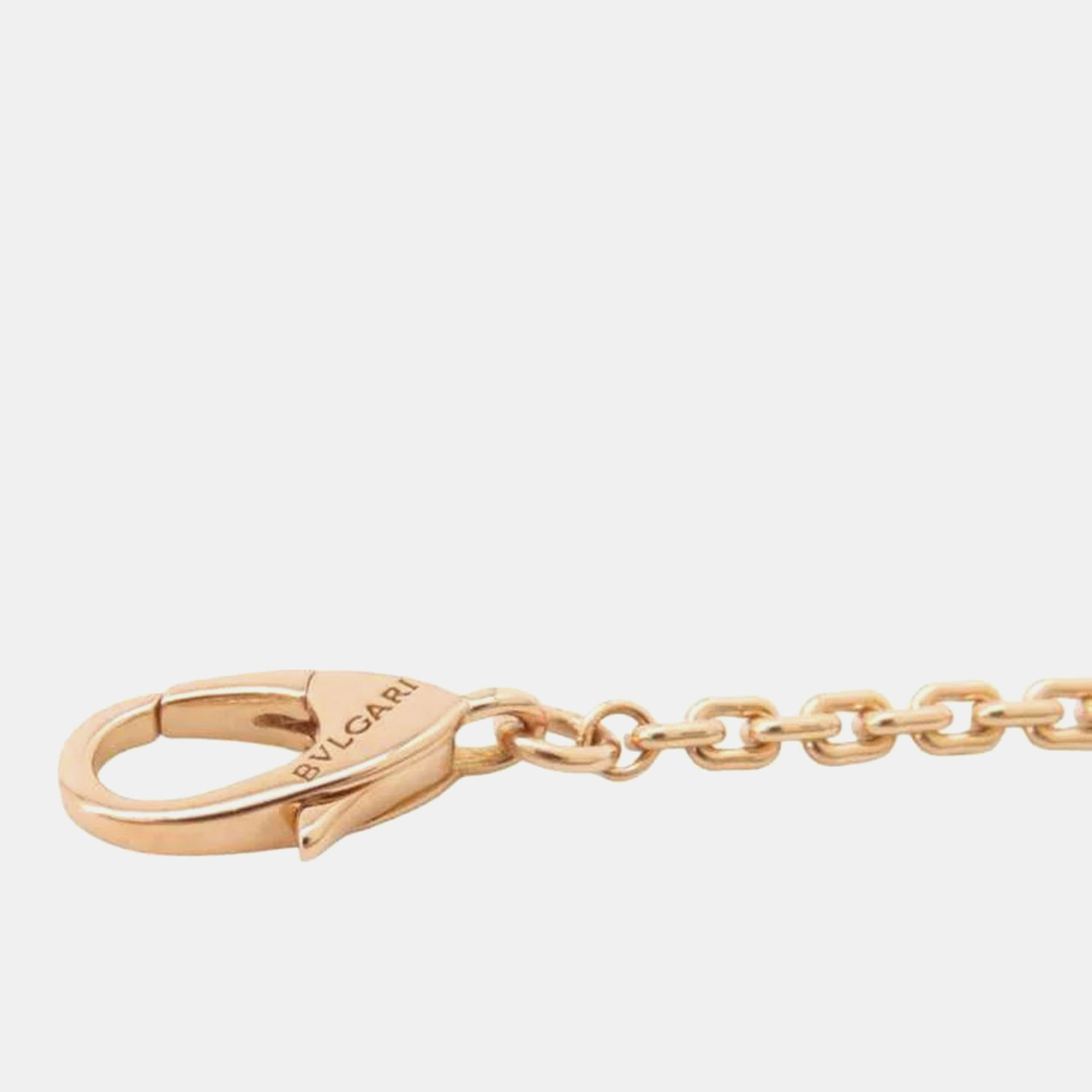 Bvlgari 18K Rose Gold And Diamond Serpenti Viper Pendant Necklace