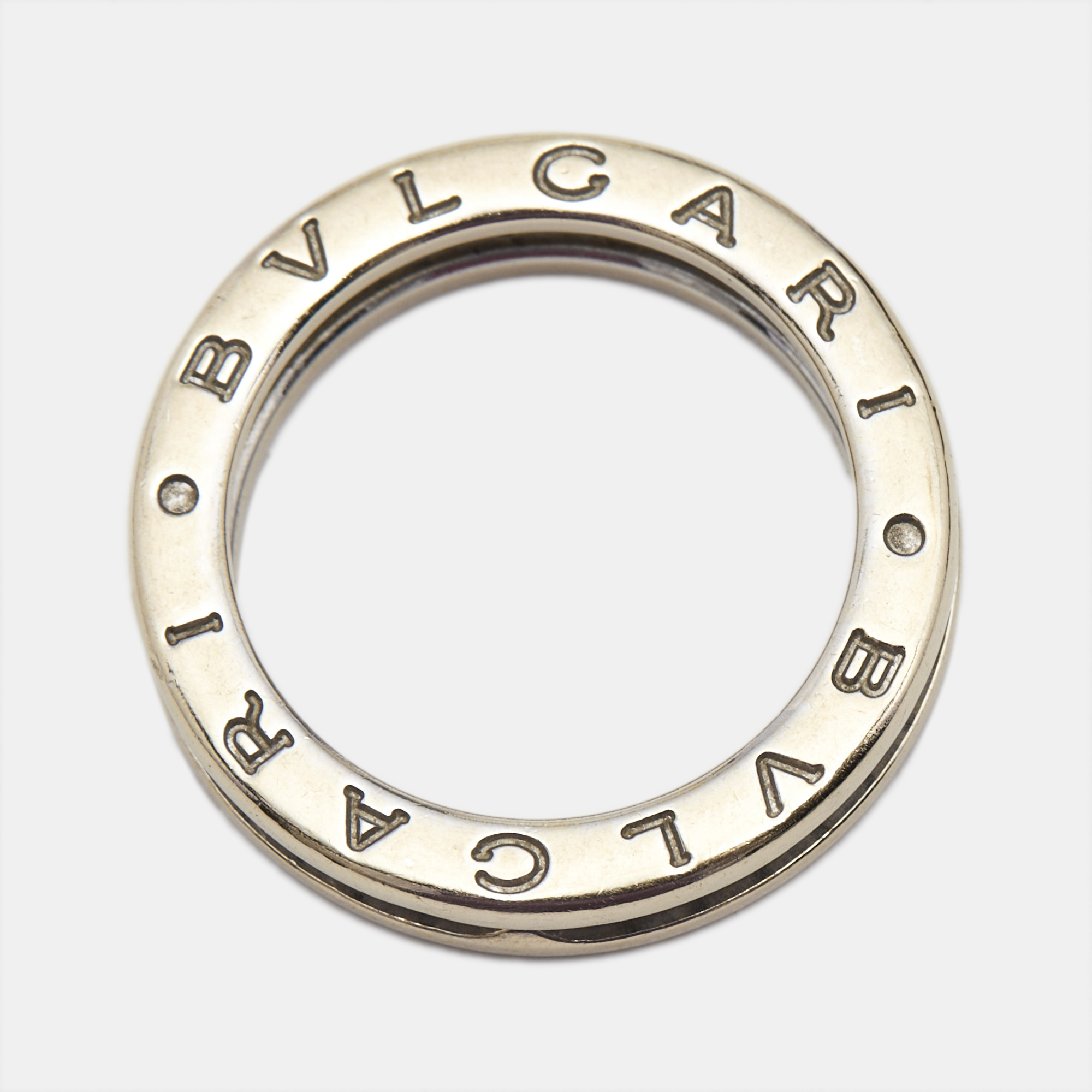 Bvlgari B.Zero1 1-Band Diamond 18k White Gold Band Ring 50