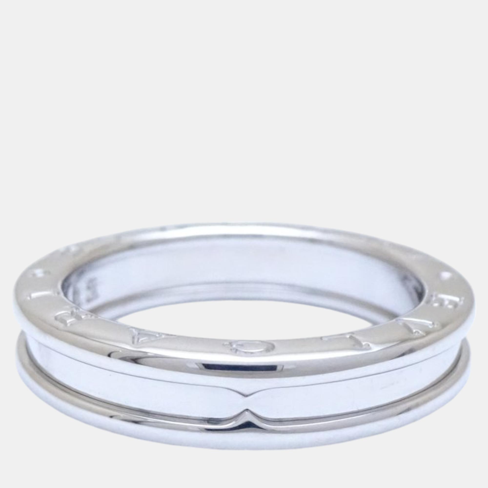 Bvlgari 18K White Gold B-Zero1 Ring EU 58