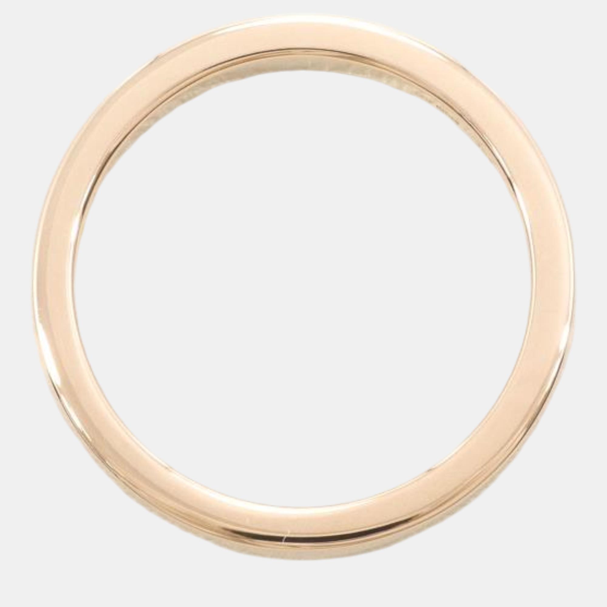 Bvlgari 18K Pink Gold Band Ring EU 56