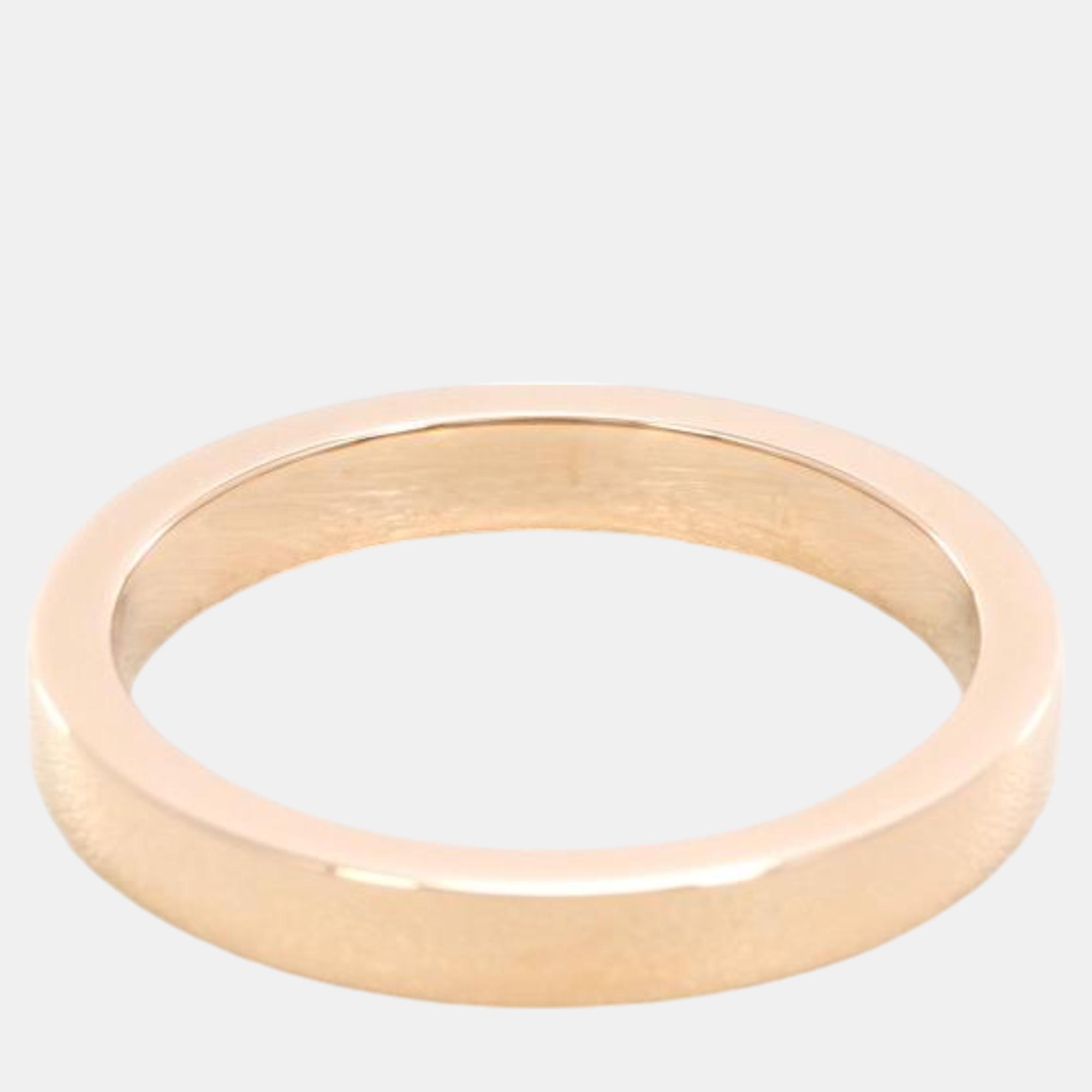 Bvlgari 18K Pink Gold Band Ring EU 56