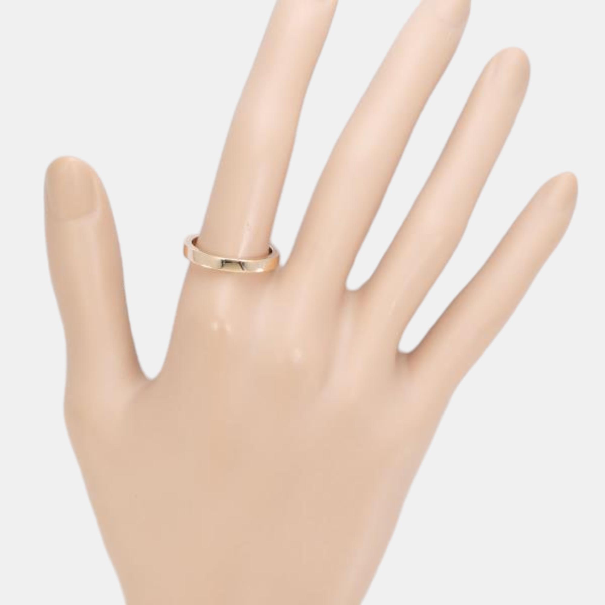 Bvlgari 18K Pink Gold Band Ring EU 56