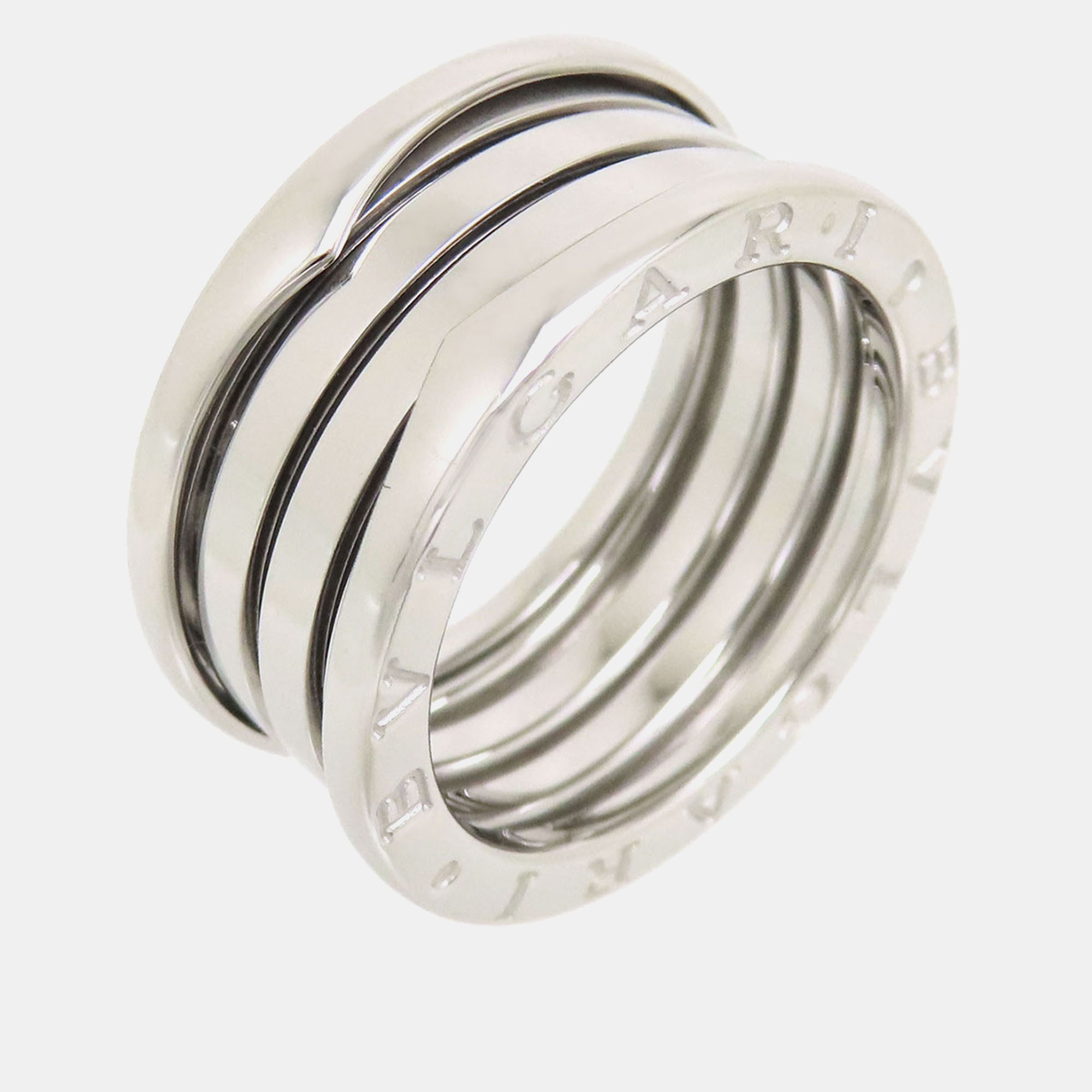 Bvlgari 18K White Gold B.Zero1 Band Ring EU 56