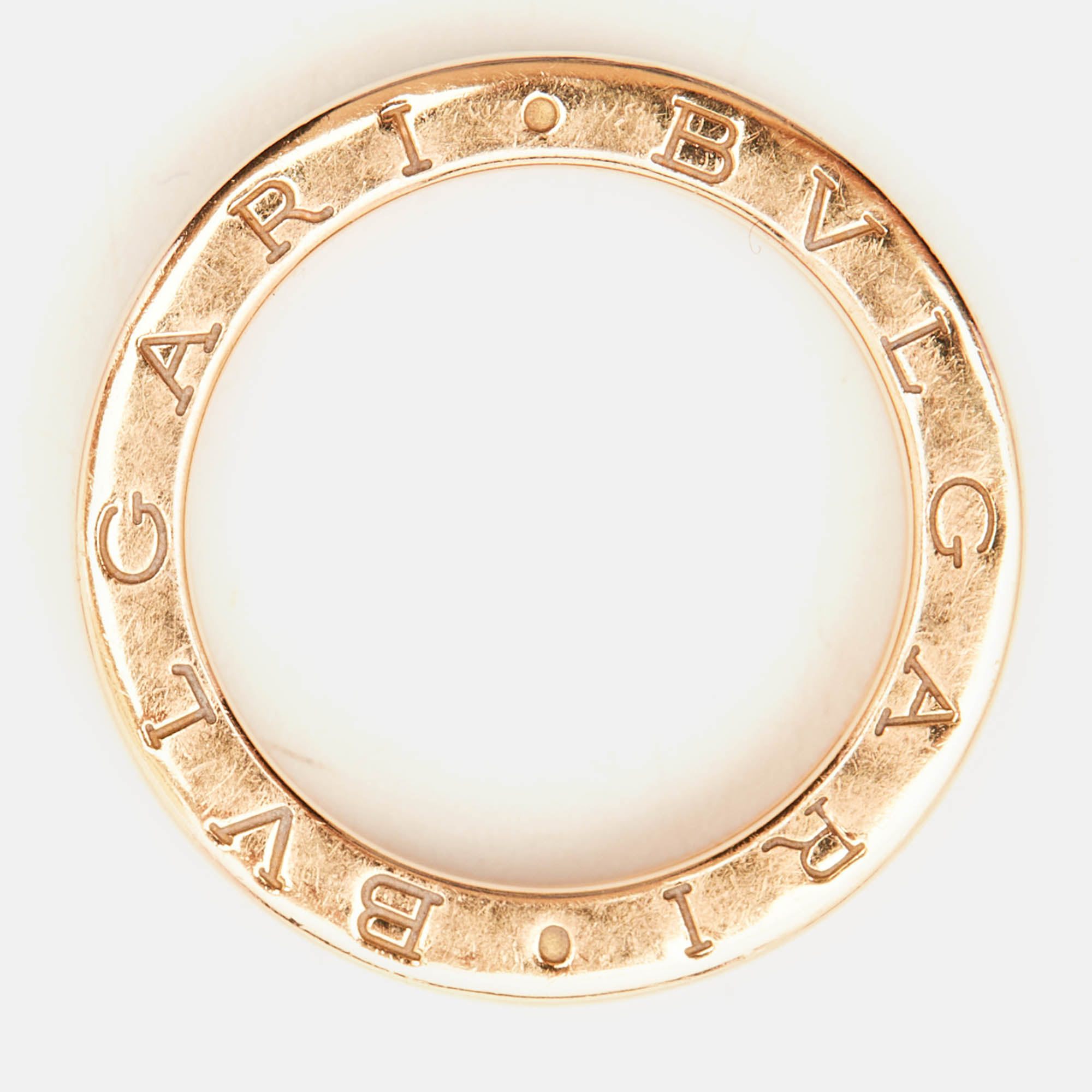 Bvlgari B.Zero1 1-Band 18k Rose Gold Ring Size 51