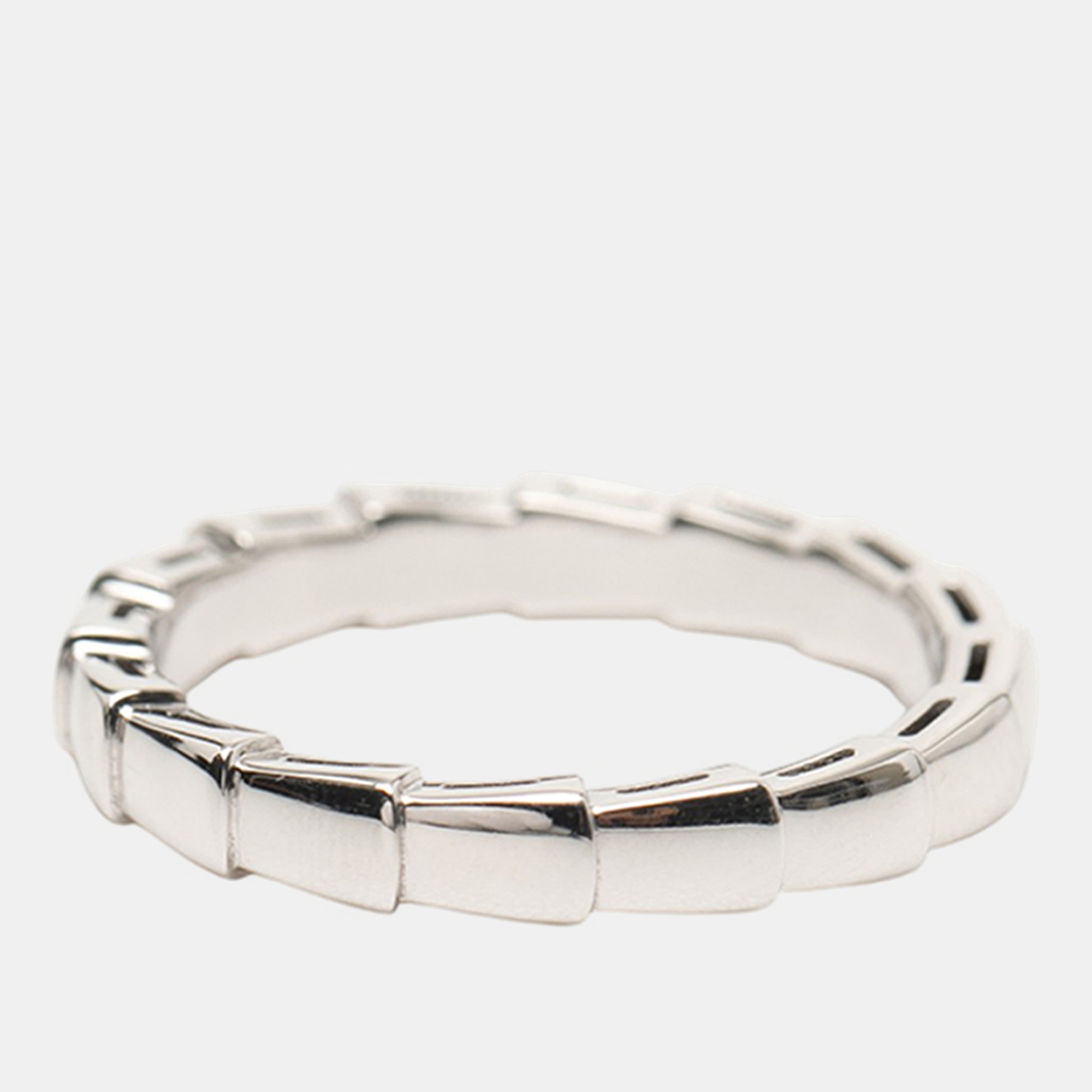 Bvlgari 18K White Gold Serpenti Viper Ring US 9.25, Silver
Bvlgari 18K White Gold Serpenti Viper Ring US 9.25, Silver