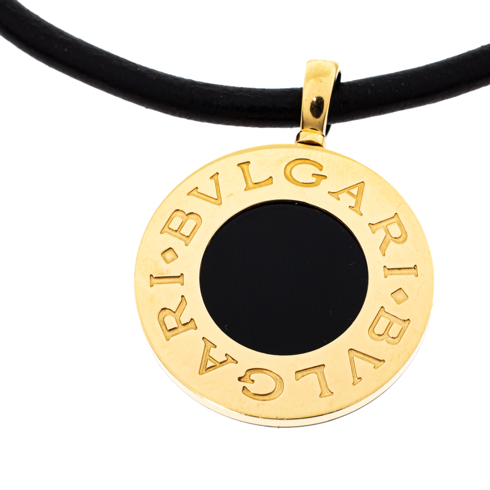 bvlgari necklace black onyx