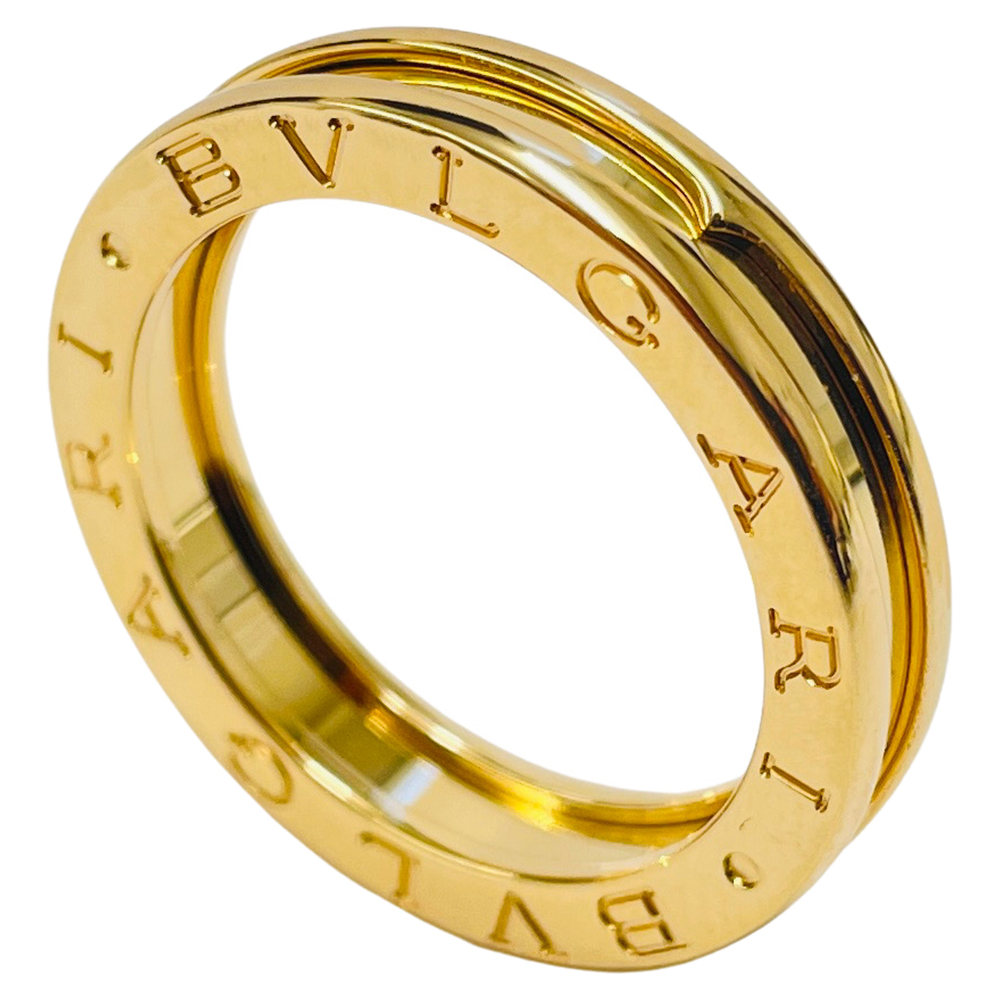 Bvlgari 18K Yellow Gold B.Zero1 One Band Ring Size EU 58