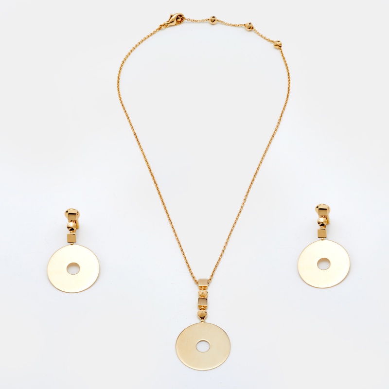 Bvlgari roma 18k yellow gold necklace set