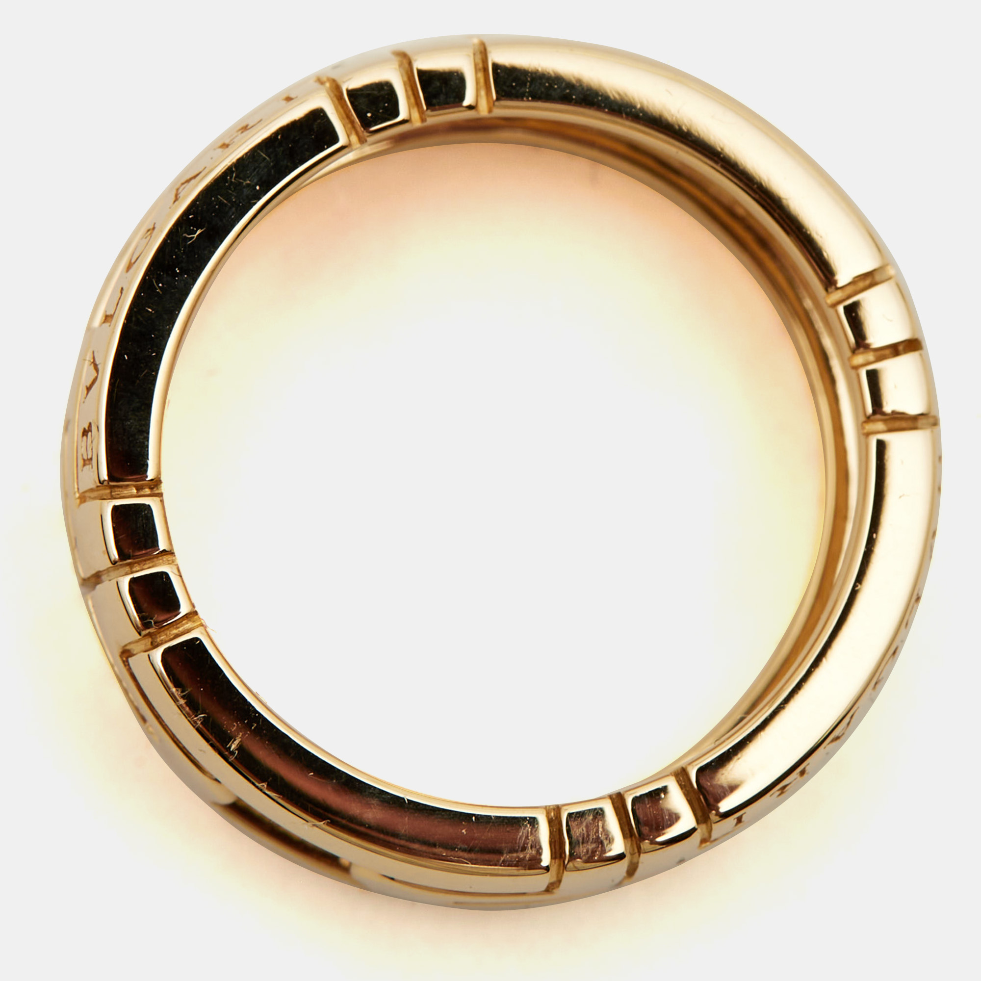 Bvlgari Parentesi 18k Yellow Gold Ring Size 52