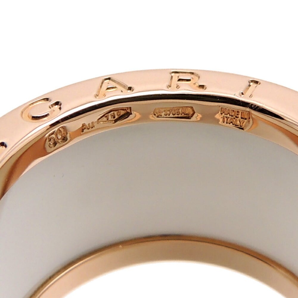 Bvlgari B.Zero1 18K Rose Gold Ceramic Ring EU 50