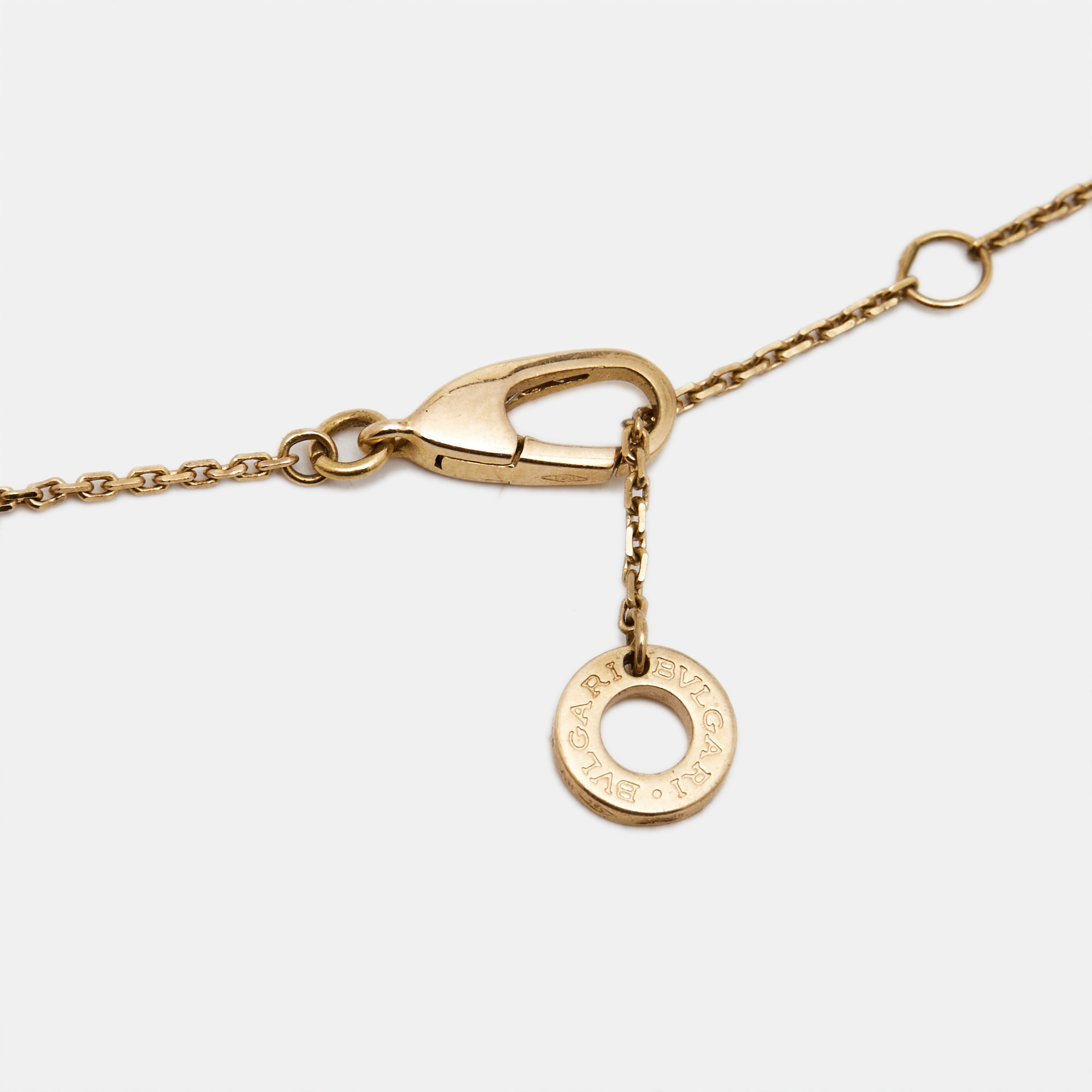 Bvlgari Divas' Dream Mother Of Pearl Diamond 18k Rose Gold Necklace