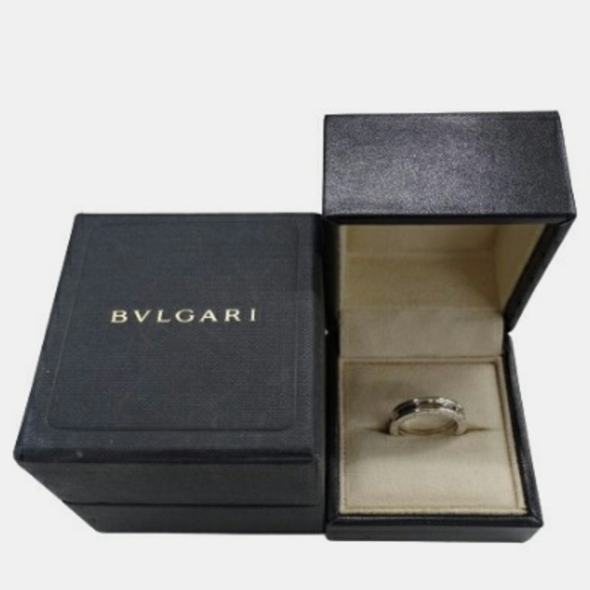 Bvlgari B.Zero1 1-Band 18K White Gold Ring EU 53