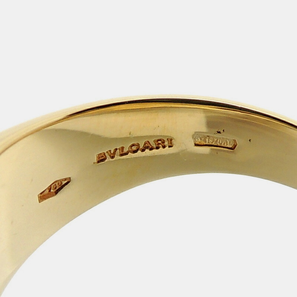 Bvlgari Vintage 18K Yellow Gold Tronchet Ring EU 53
