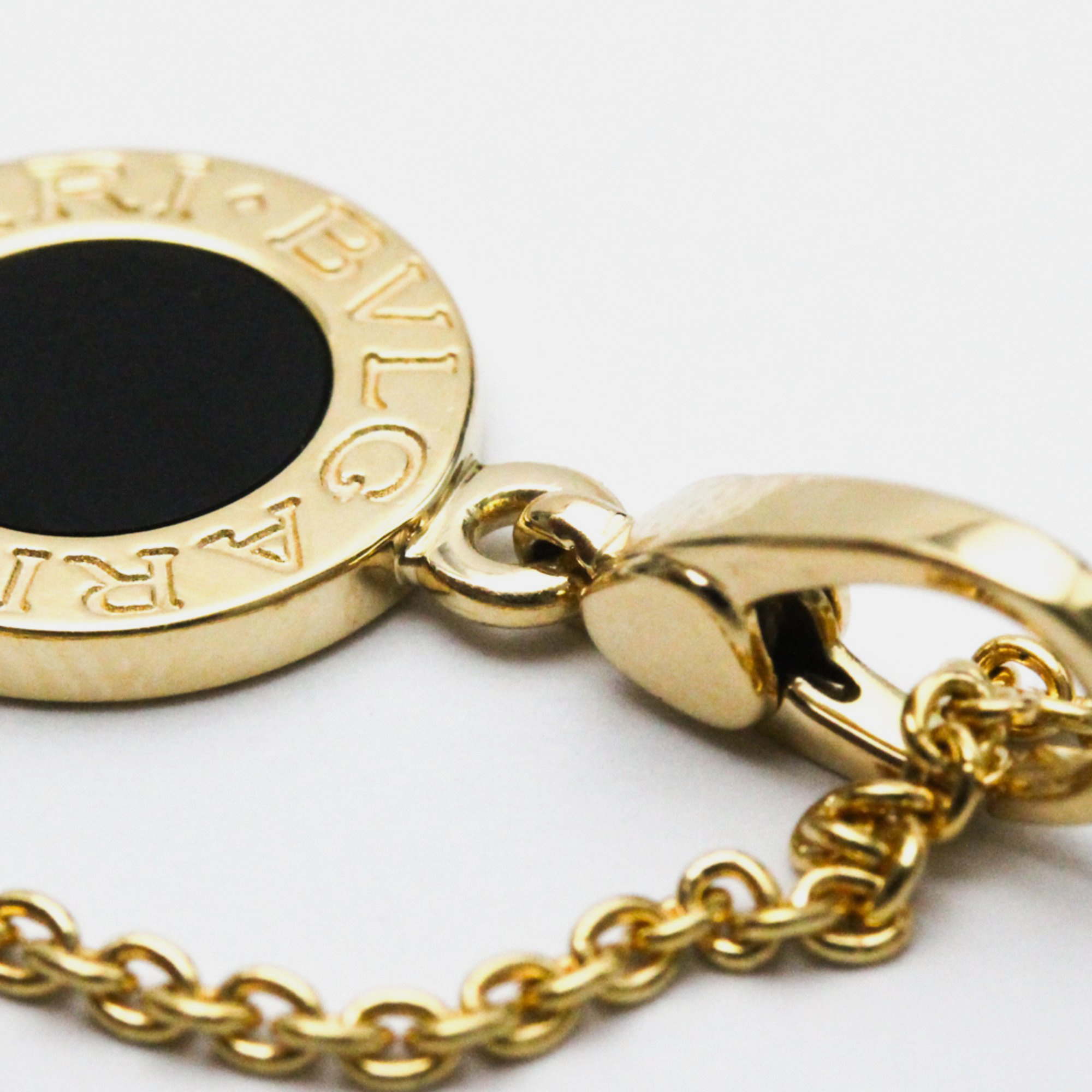 Bvlgari 18K Yellow Gold Onyx Necklace