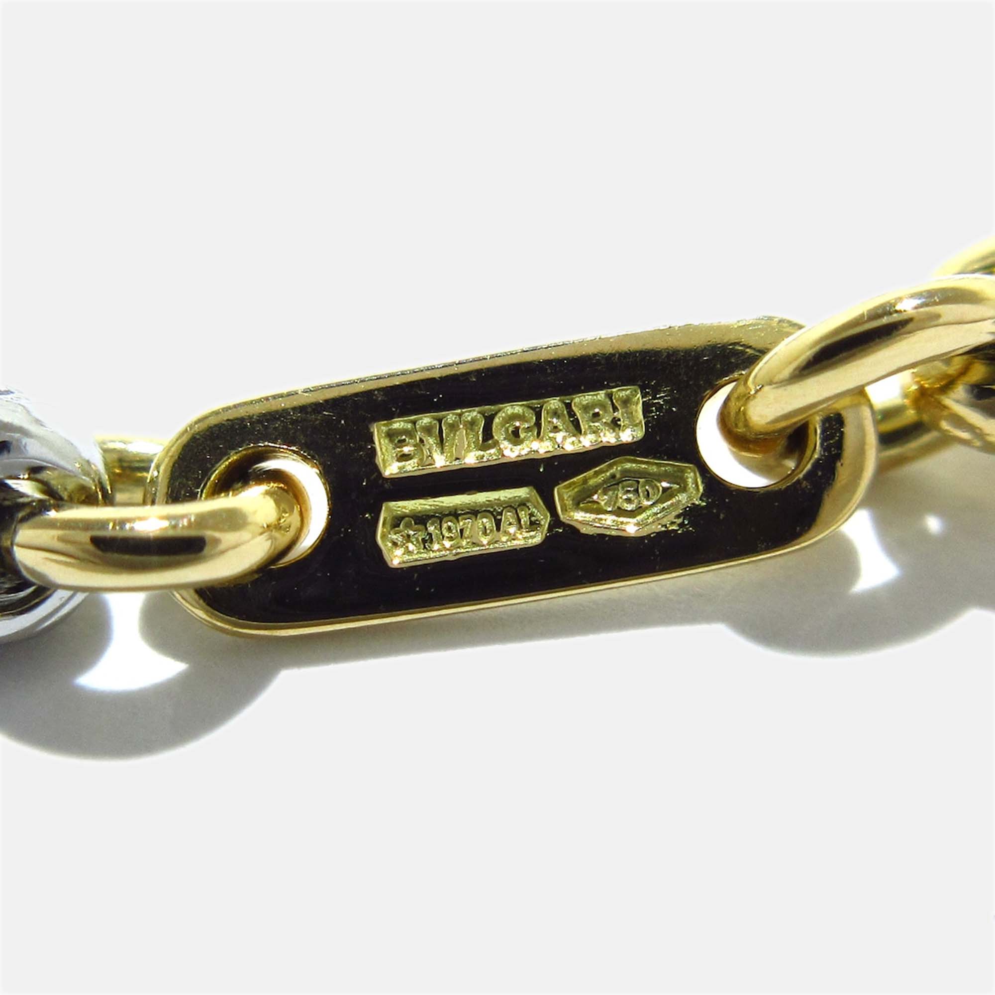 Bvlgari Passo Doppio 18K Yellow Gold Stainless Steel Necklace