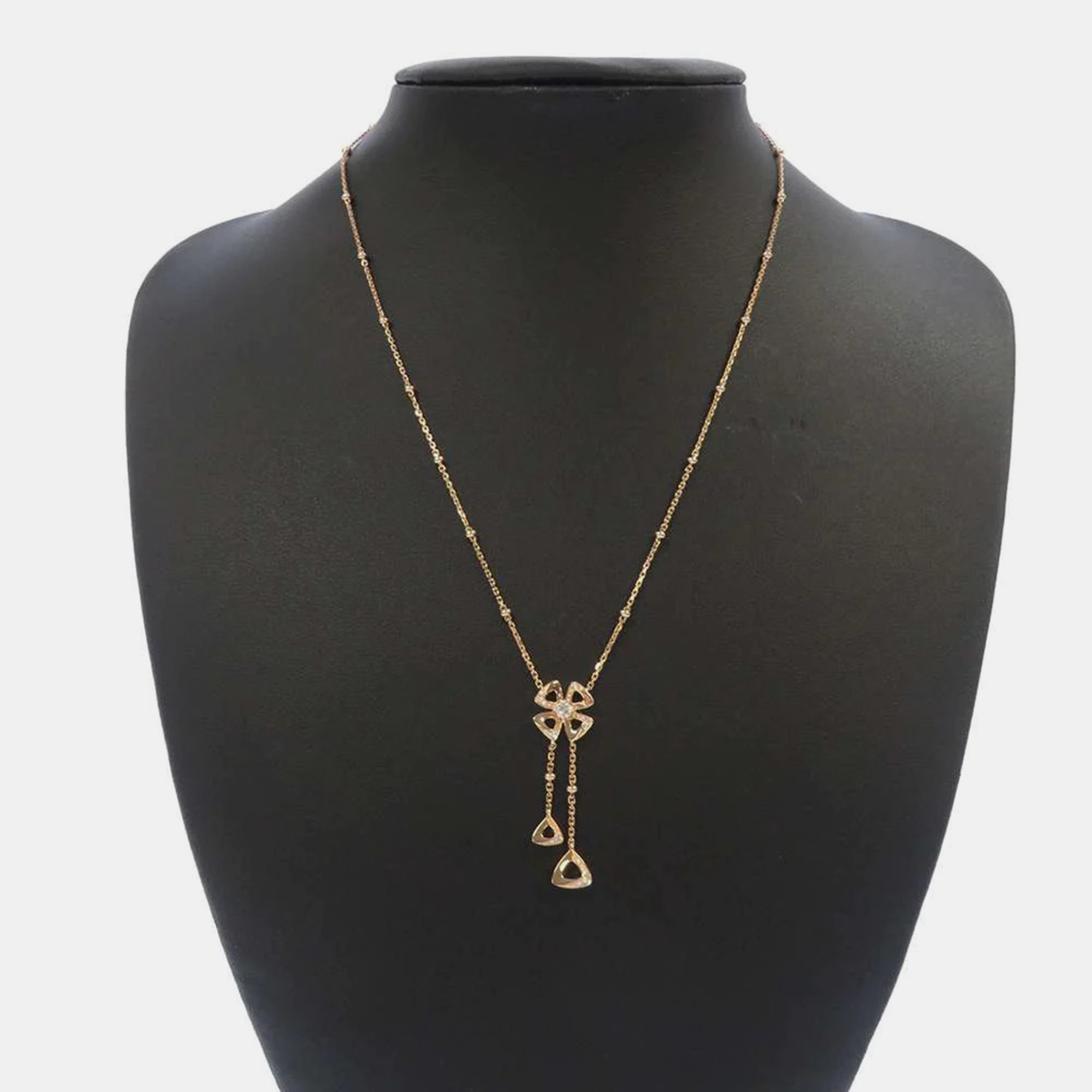 Bvlgari Fiorever 18K Rose Gold Diamond Necklace