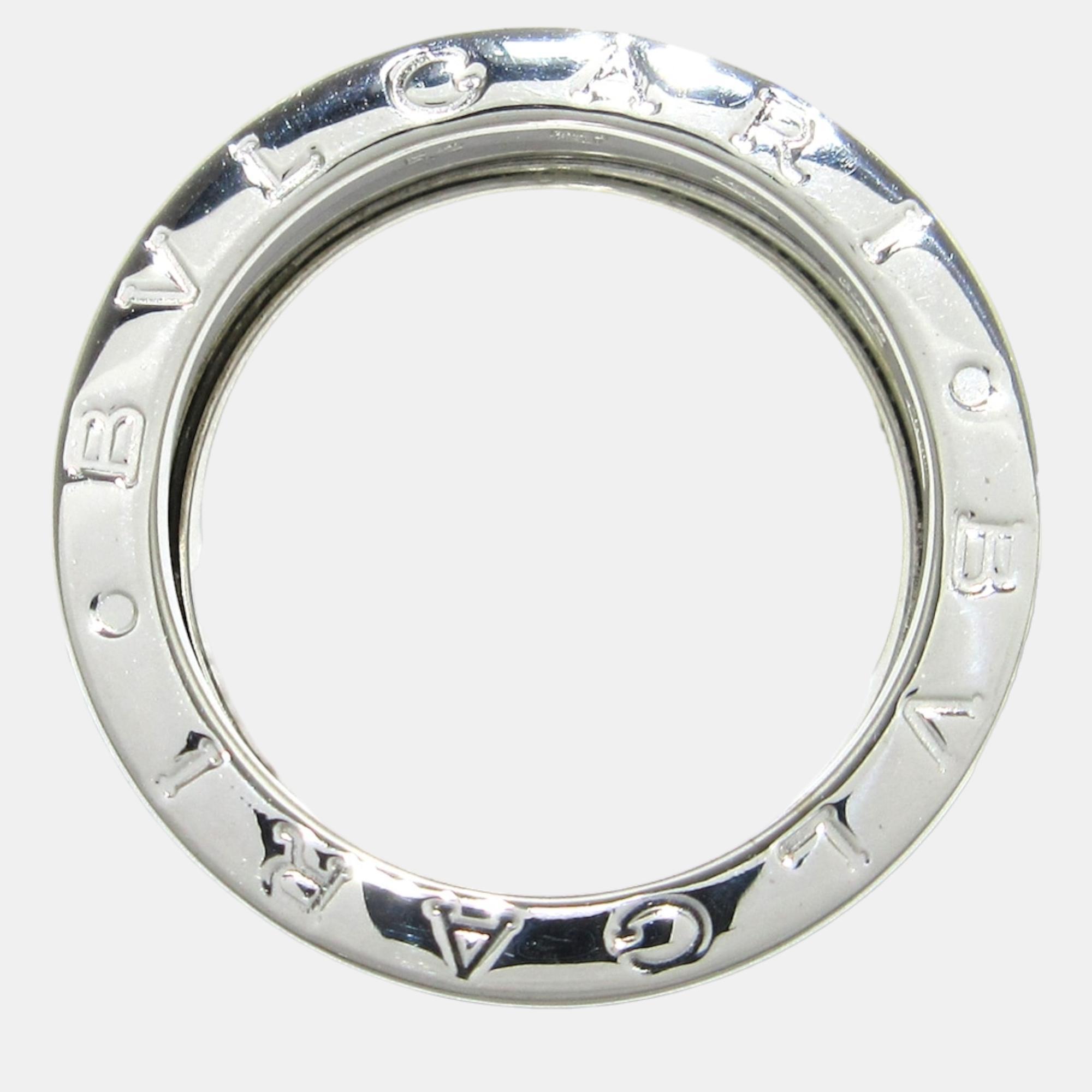 Bvlgari B.zero1 18K White Gold Ring EU 52