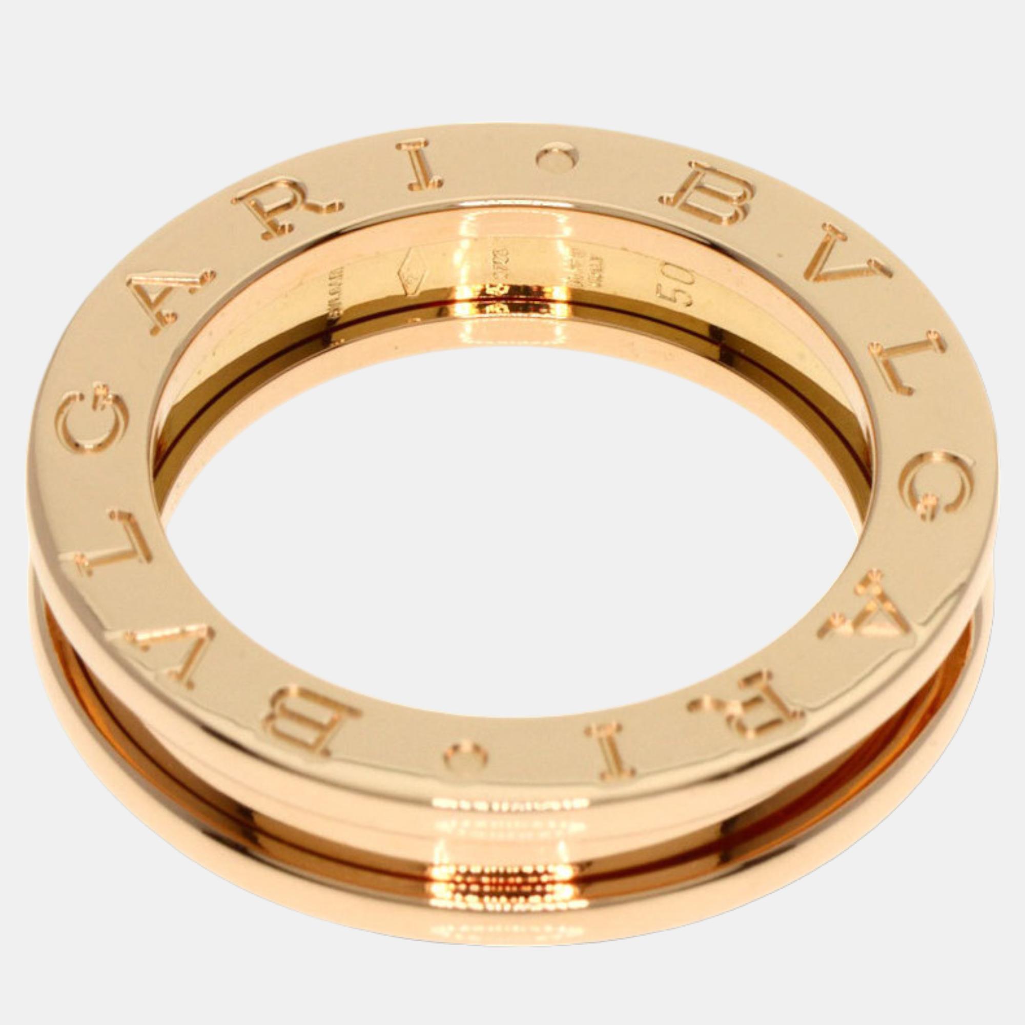 Bvlgari B.Zero1 1-Band 18K Rose Gold Ring EU 50