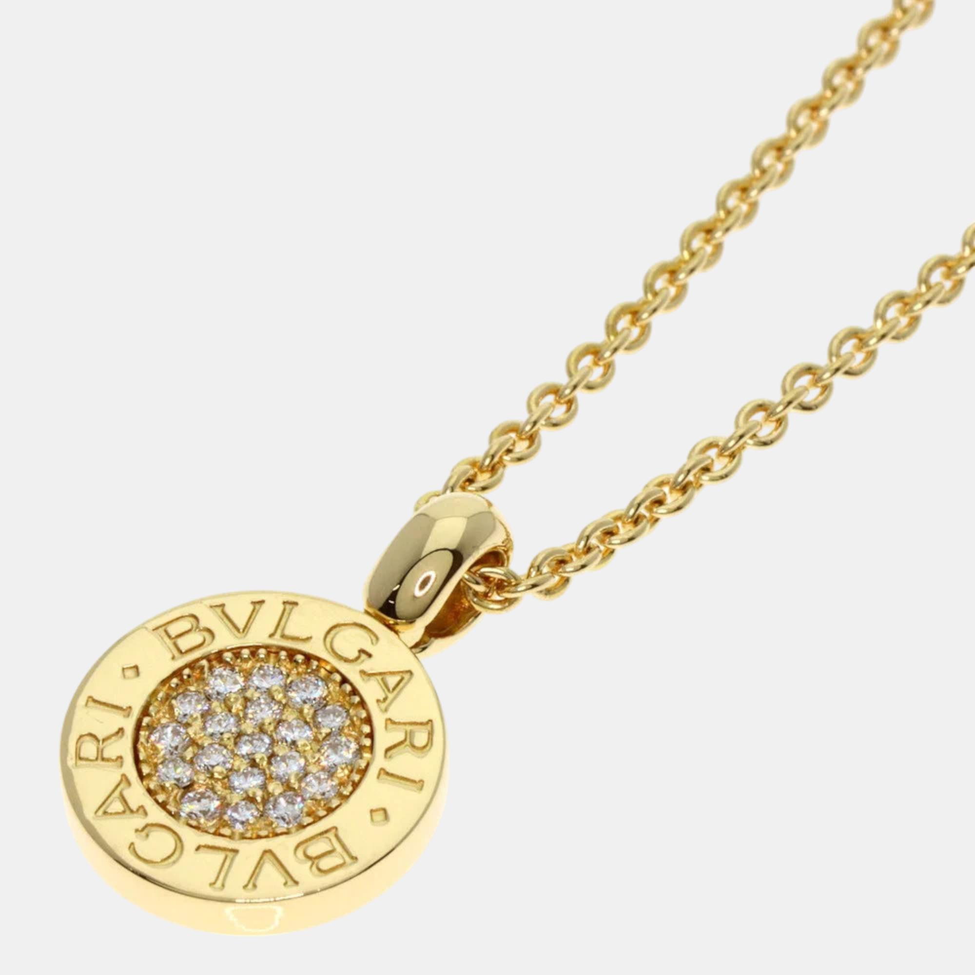 Bvlgari Bvlgari Bvlgari 18K Yellow Gold Diamond Necklace