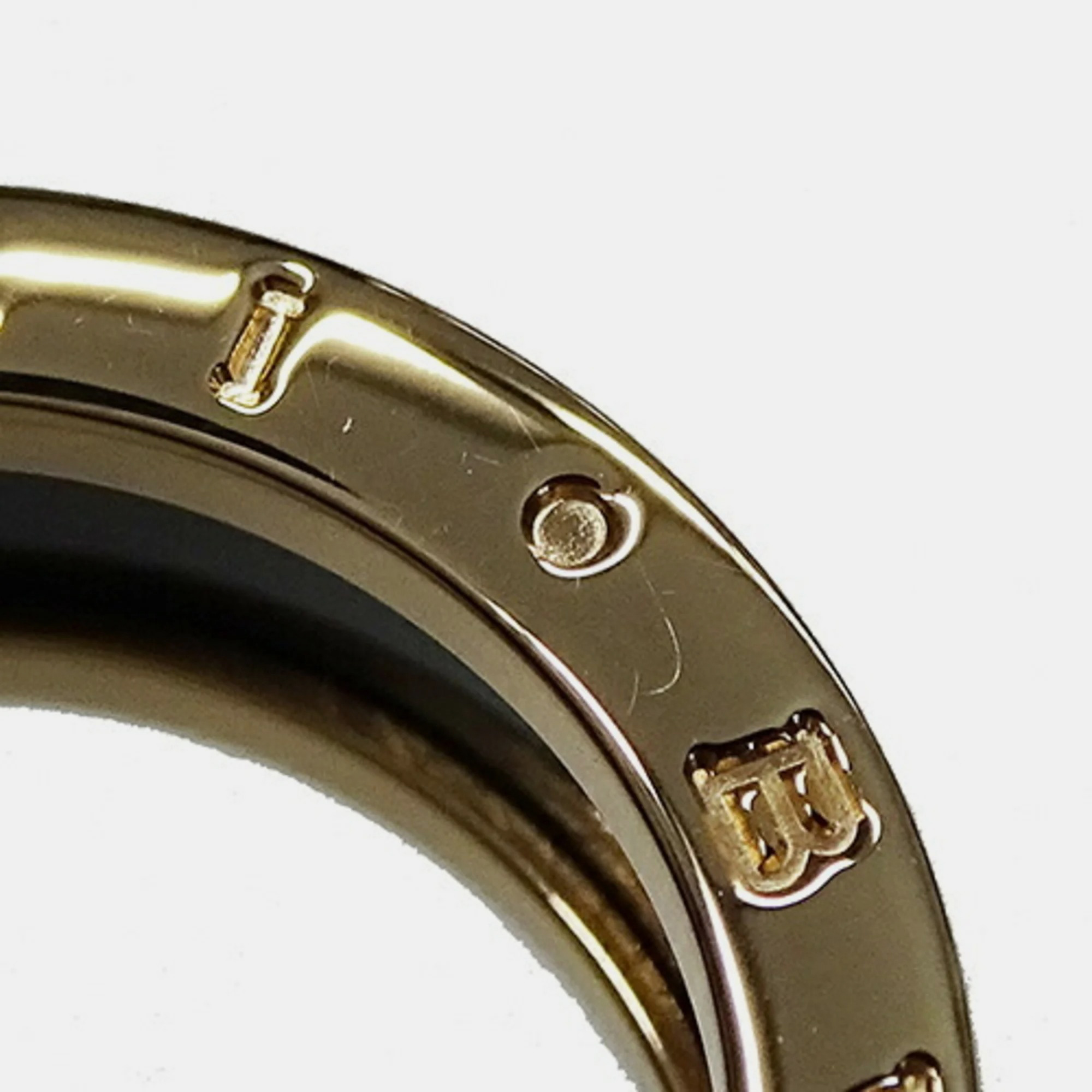 Bvlgari B.Zero1 18K Rose Gold Ceramic Ring EU 55
