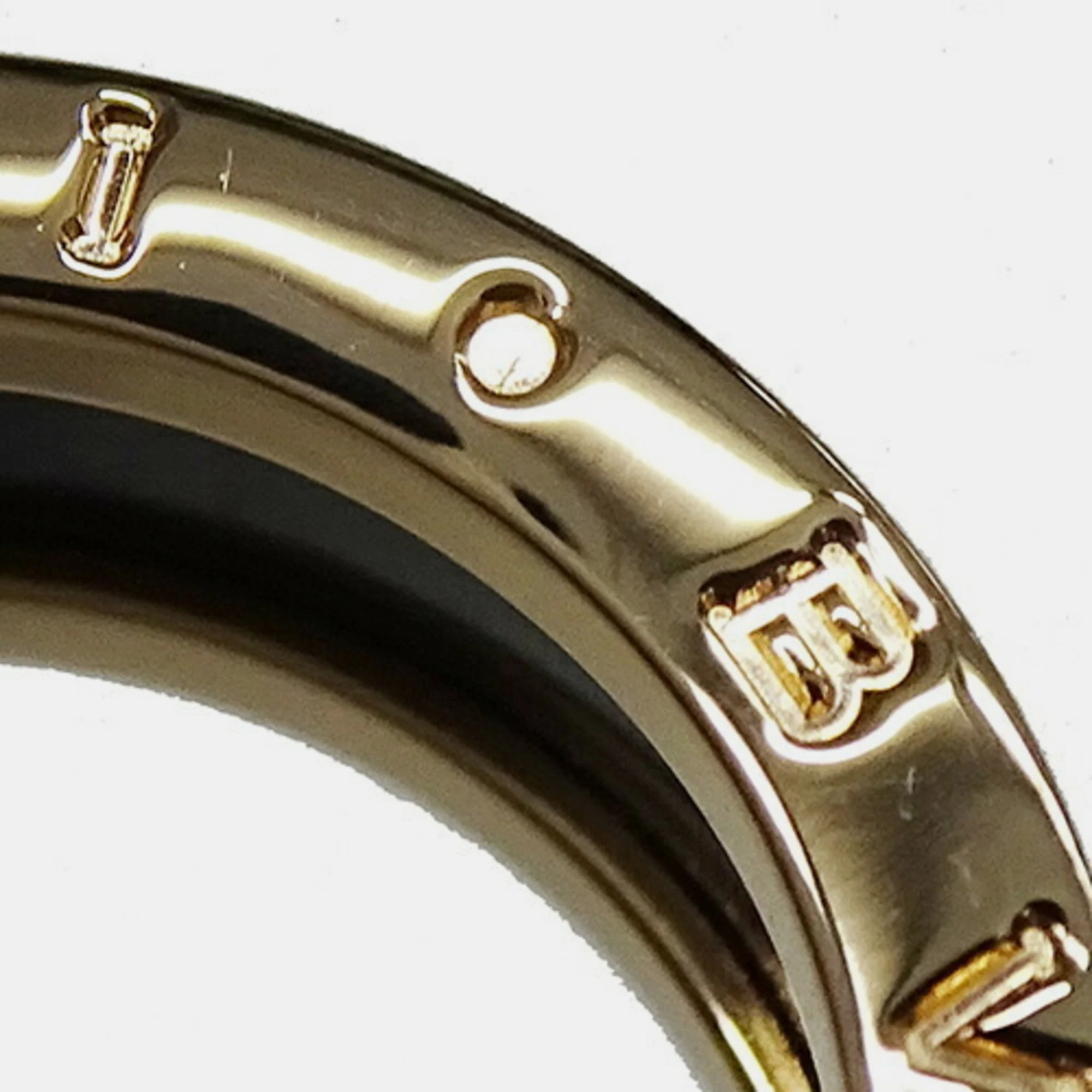 Bvlgari B.Zero1 18K Rose Gold Ceramic Ring EU 55