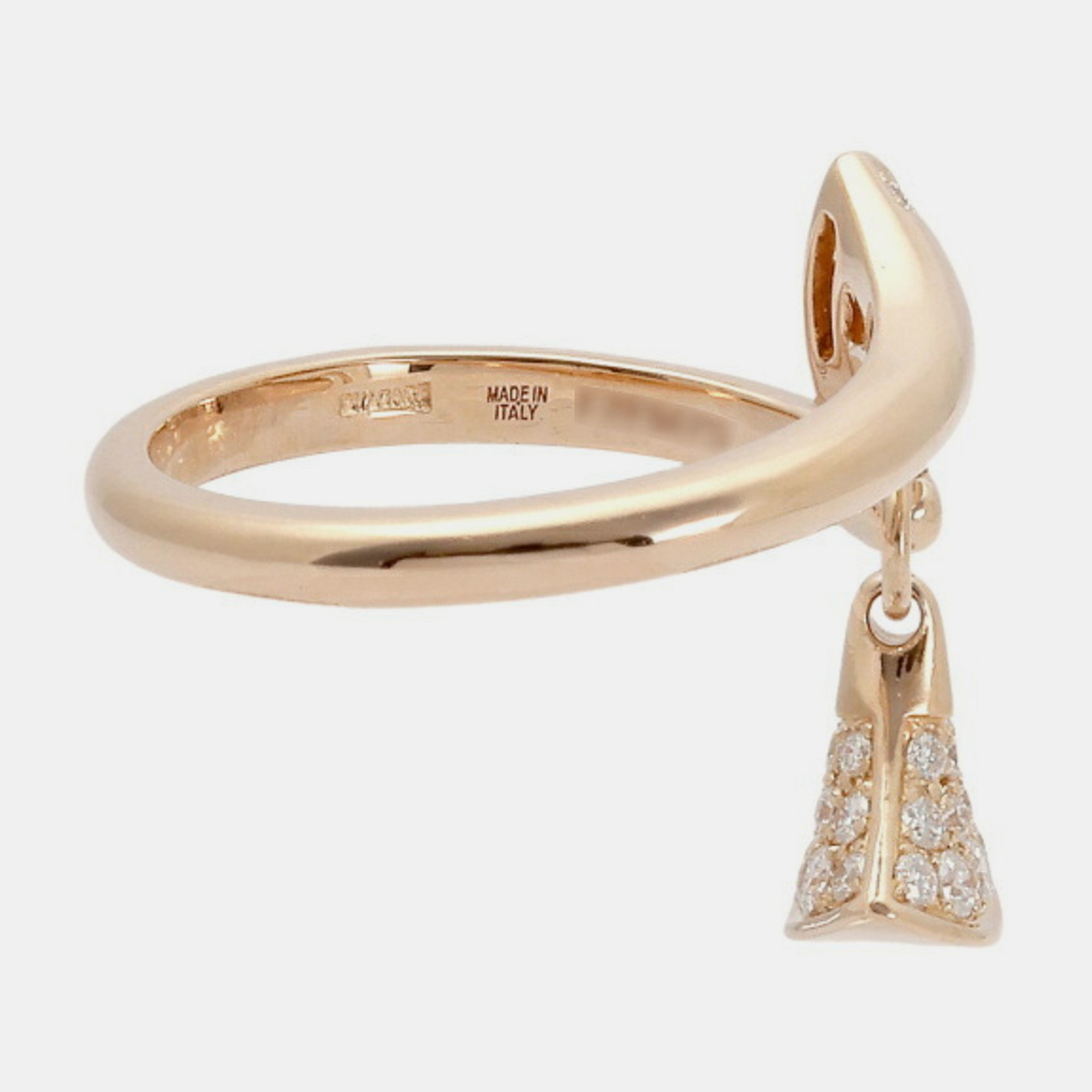 Bvlgari Divas' Dream 18K Rose Gold Diamond Ring EU 52.5