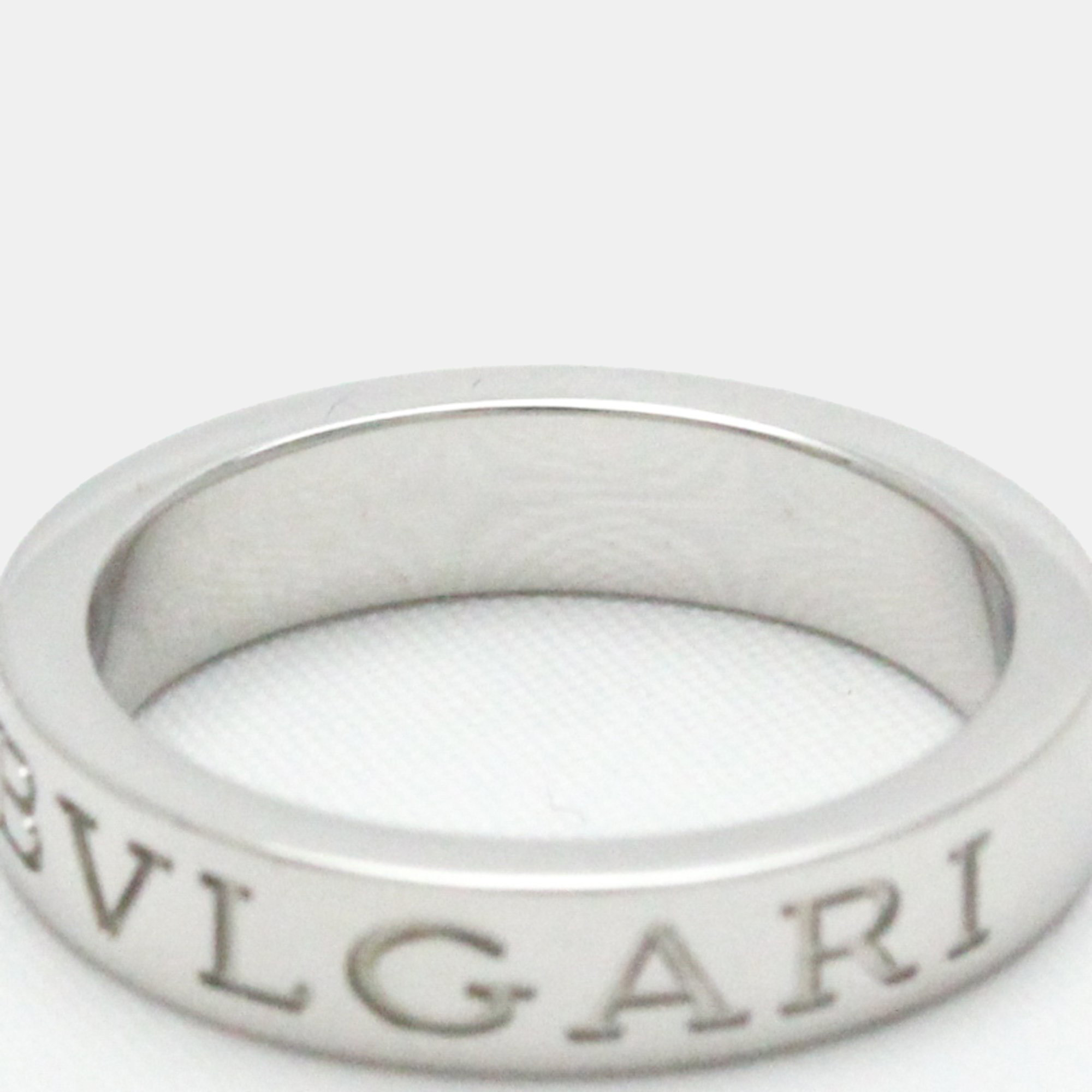 Bvlgari 18K White Gold Diamond Ring EU 53