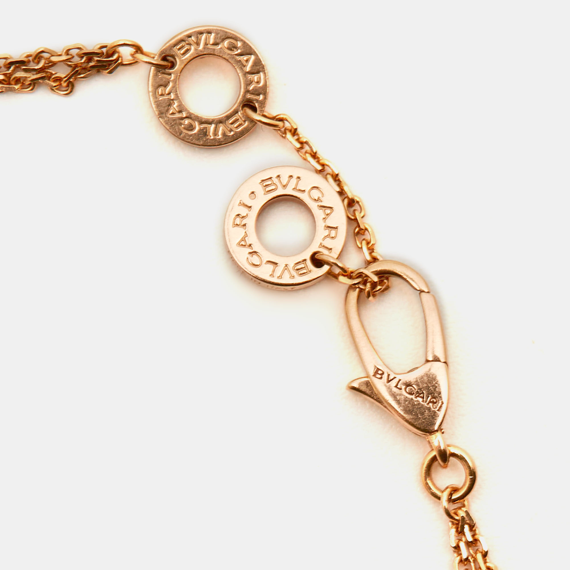 Bvlgari Divas' Dream Mother Of Pearl 18k Rose Gold Bracelet