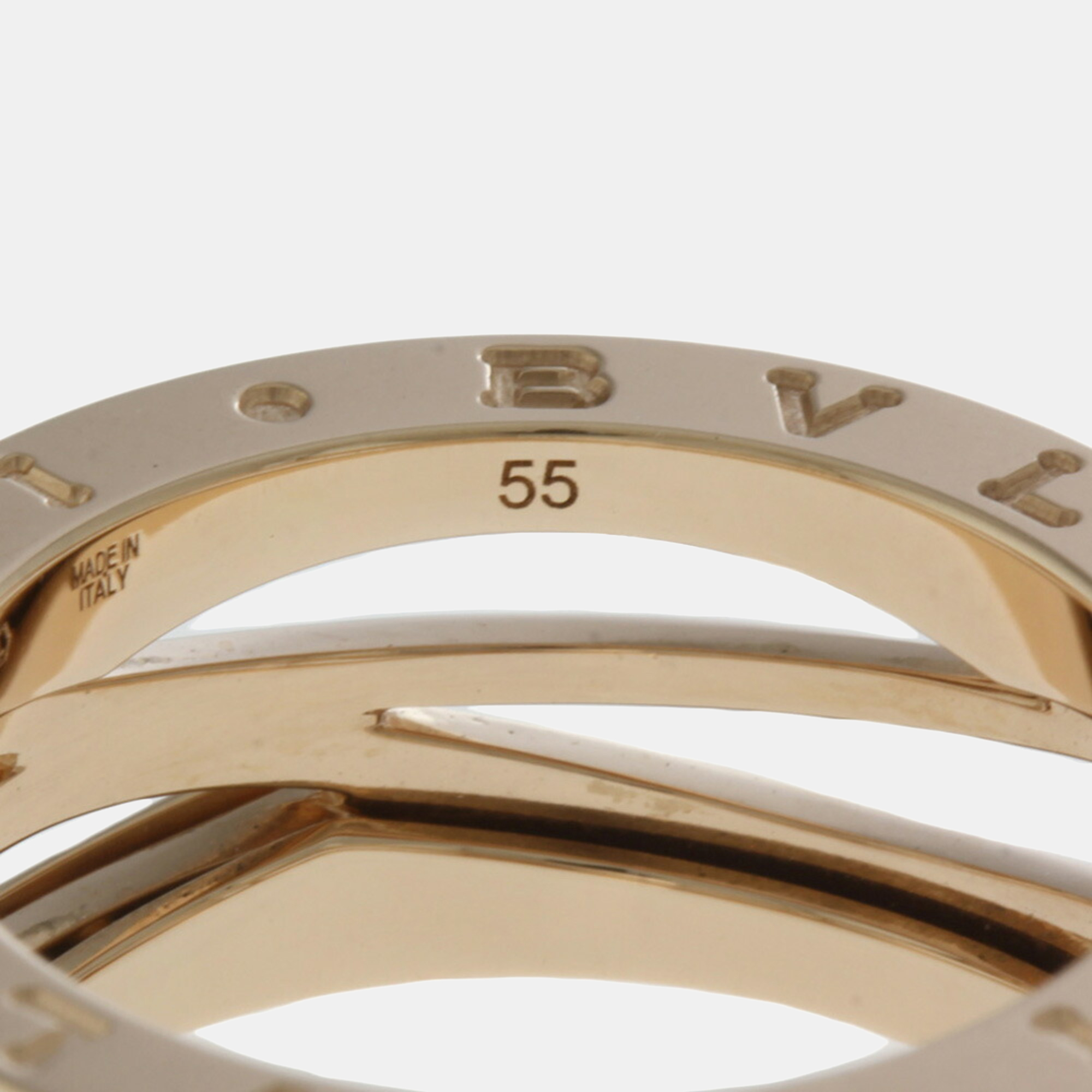 Bvlgari 18K Rose Gold B.Zero1 Design Legend Ring EU 55
