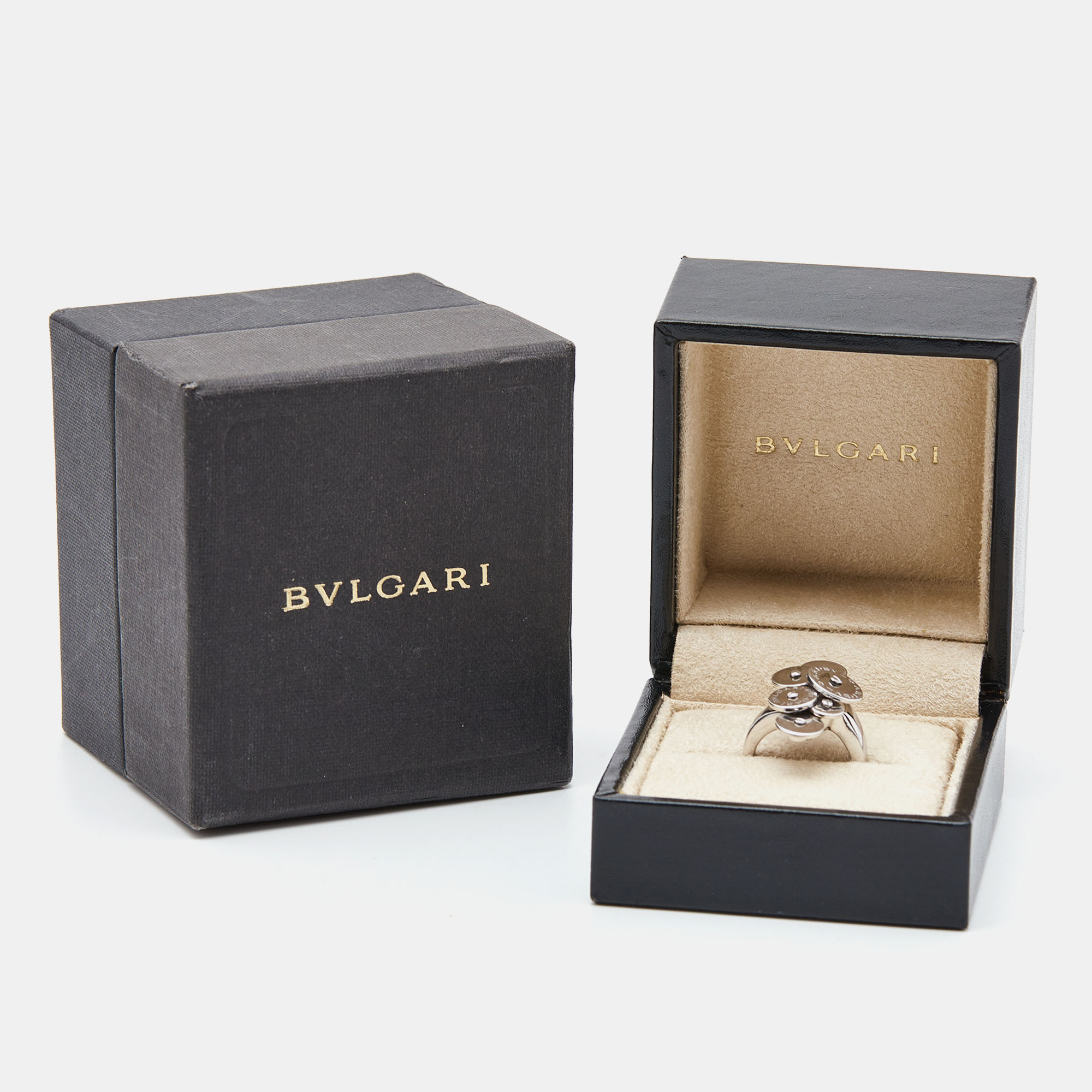 Bvlgari Cicladi 18k White Gold Ring Size 50