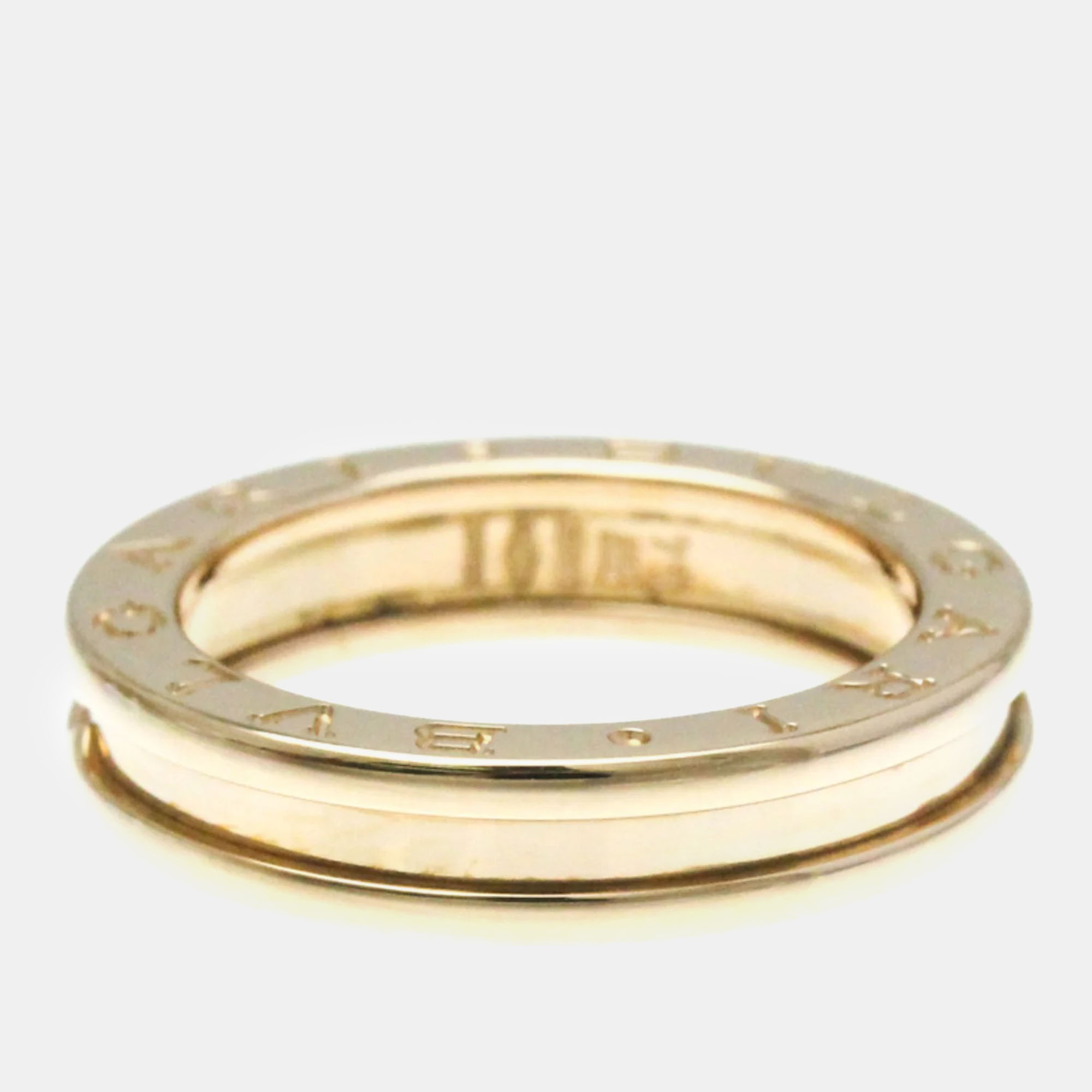 Bvlgari 18K Rose Gold B.Zero1 Band Ring EU 54